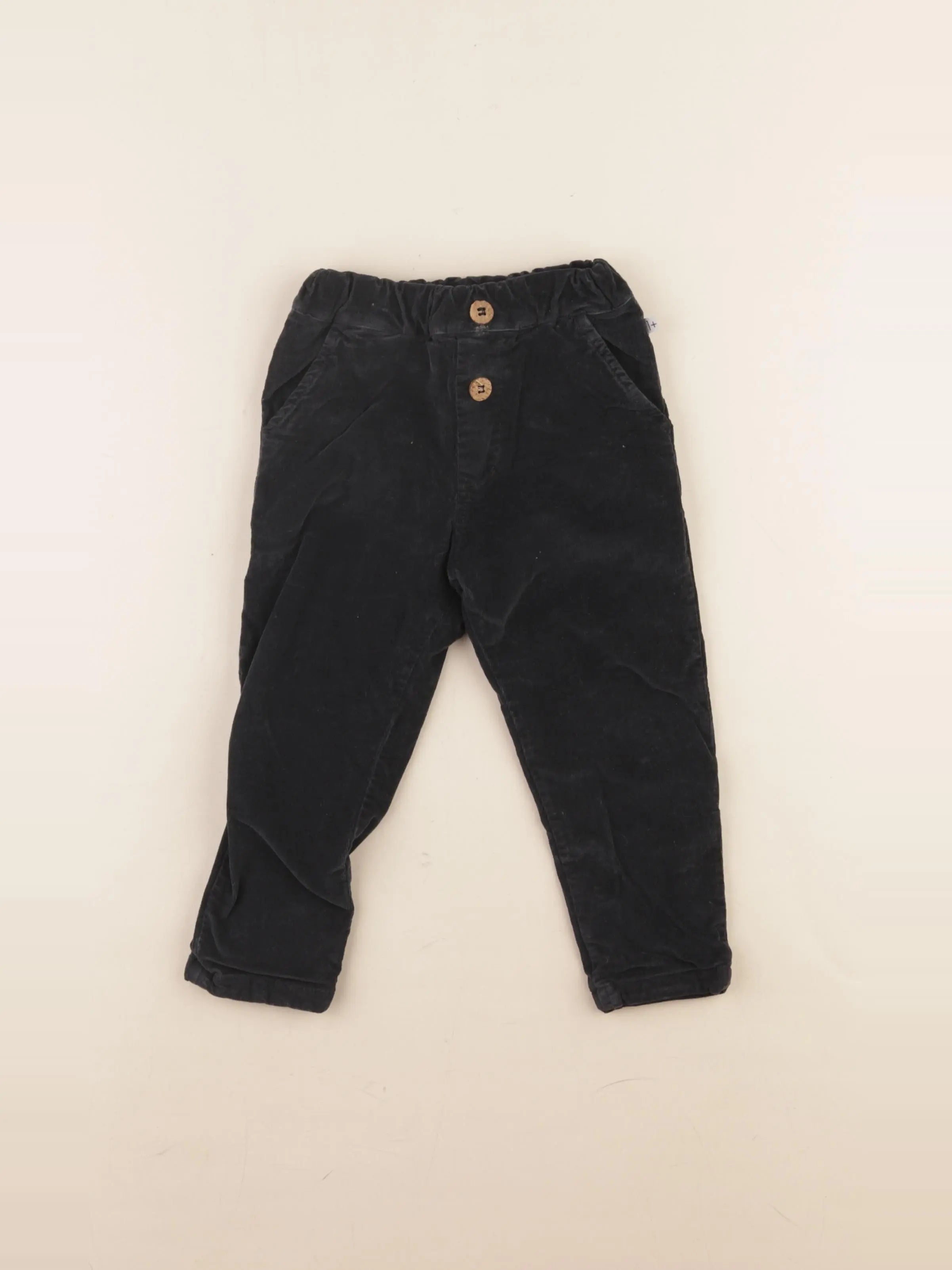 1+ In the family - pantalon doublé noir - 24 mois