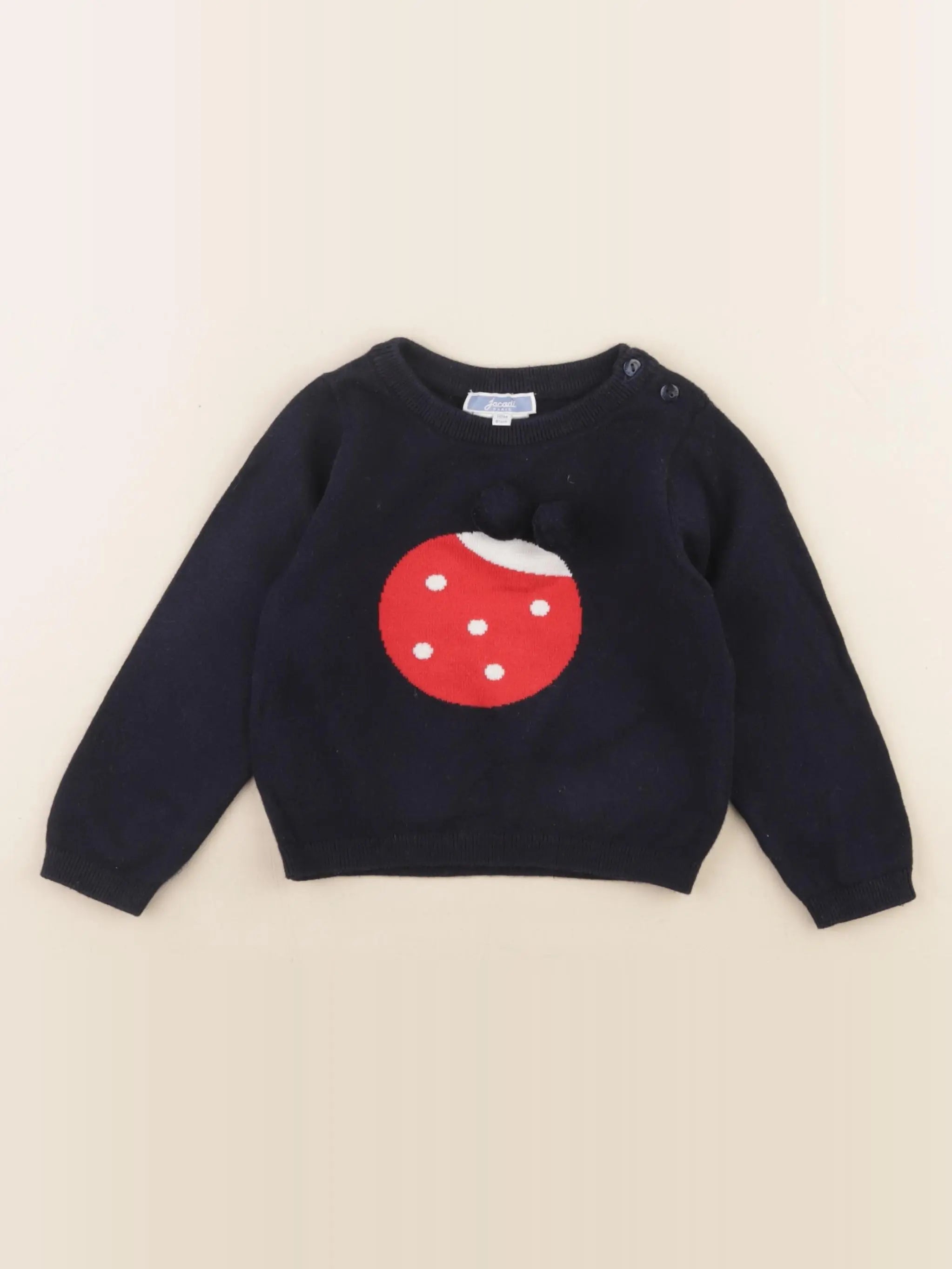 Jacadi - pull bleu - 18 mois