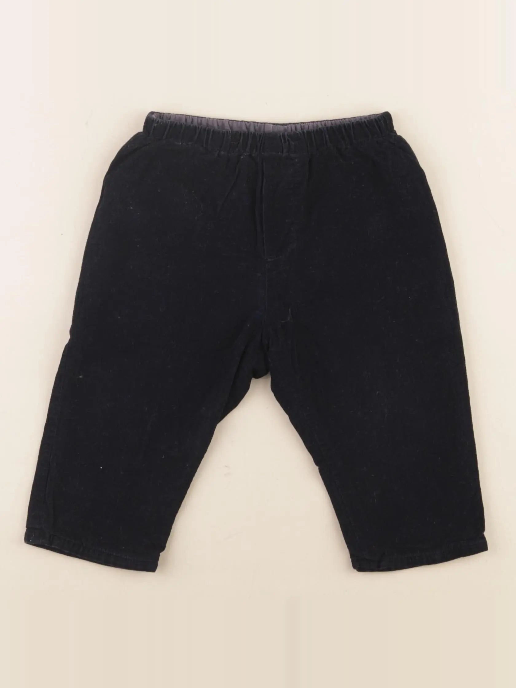Jacadi - pantalon doublé bleu - 12 mois