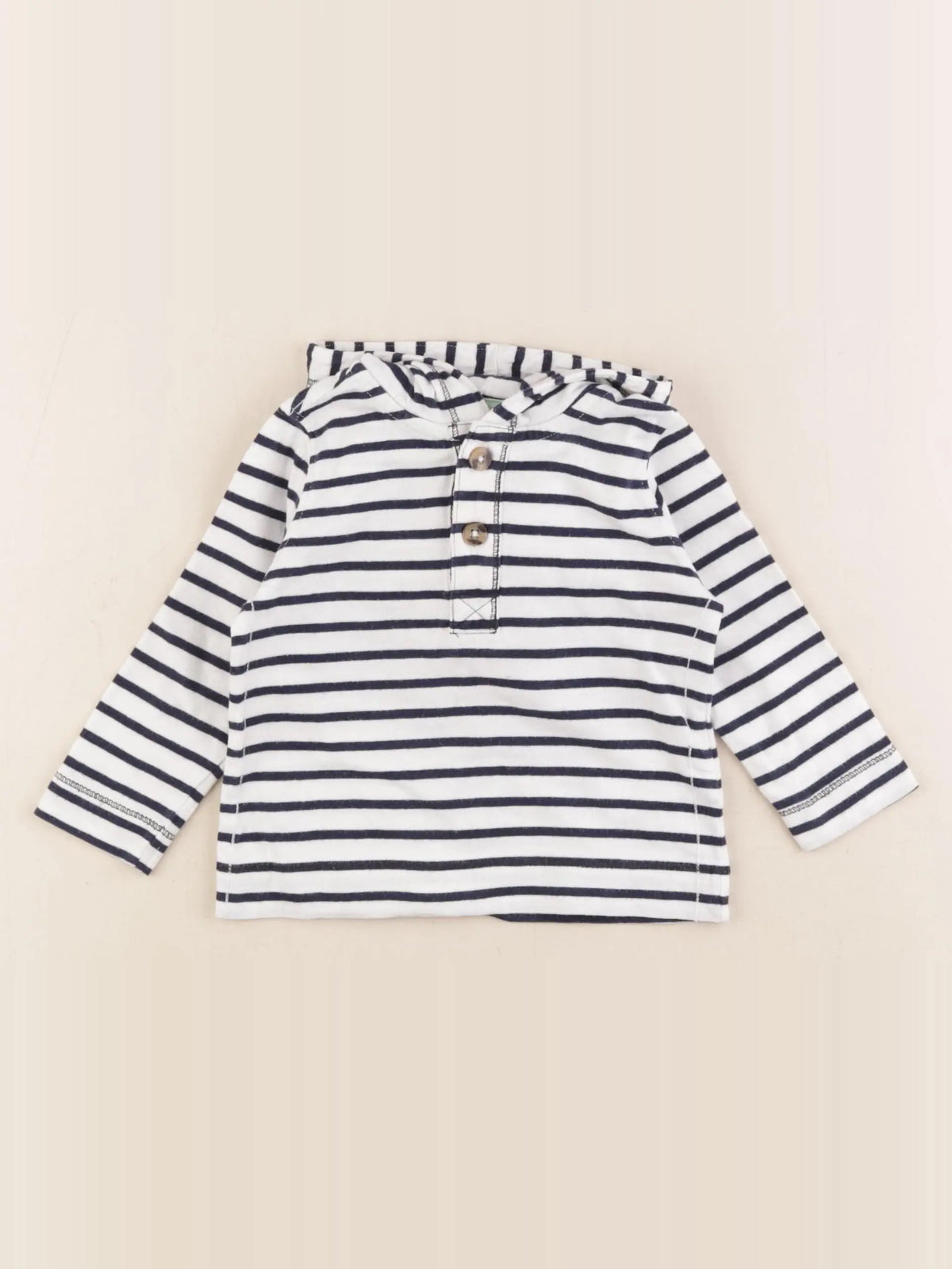 Vertbaudet - tee-shirt bleu - 12 mois