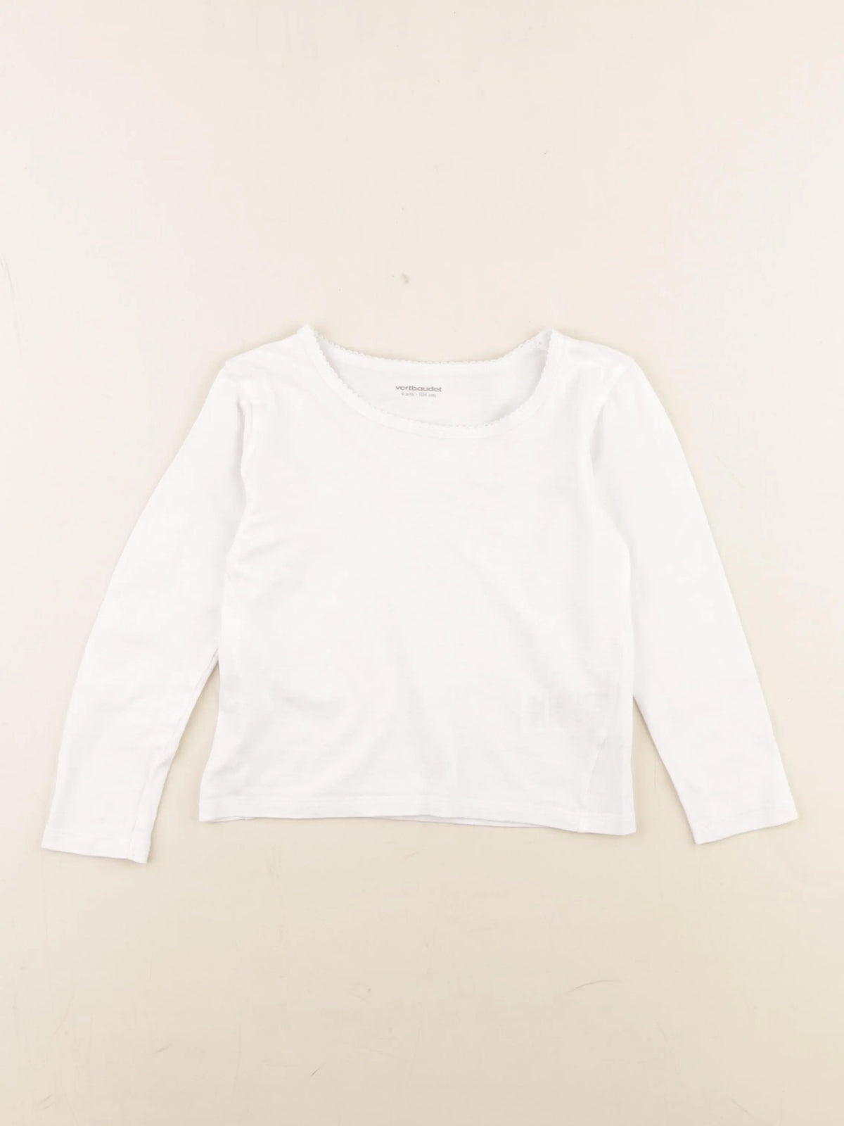 Vertbaudet - maillot de corps blanc - 4 ans
