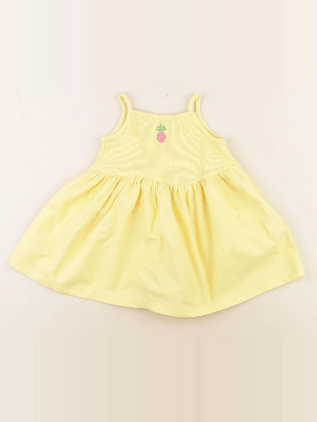 H&M - robe jaune - 6/9 mois
