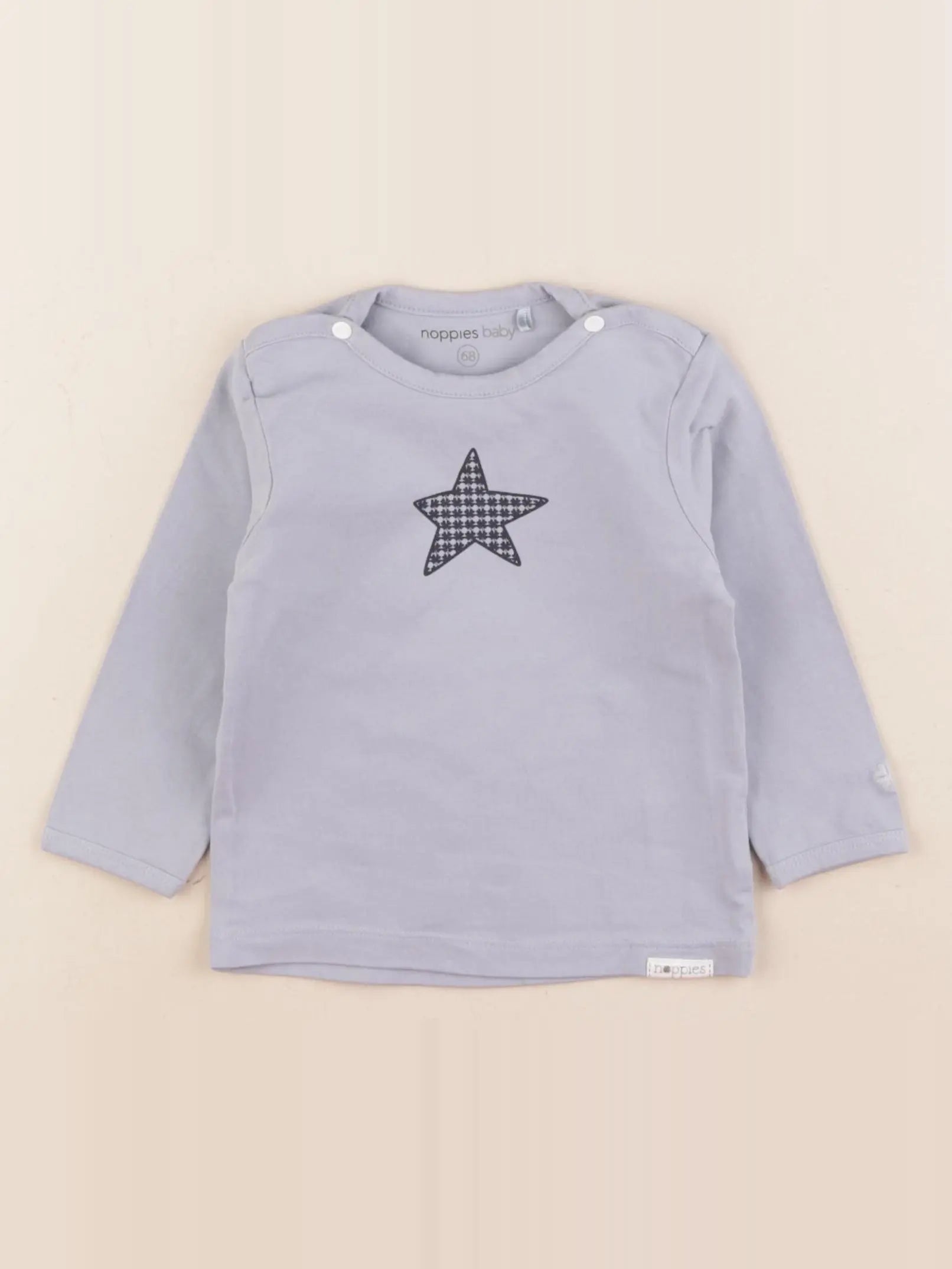 Noppies - tee-shirt bleu - 6 mois