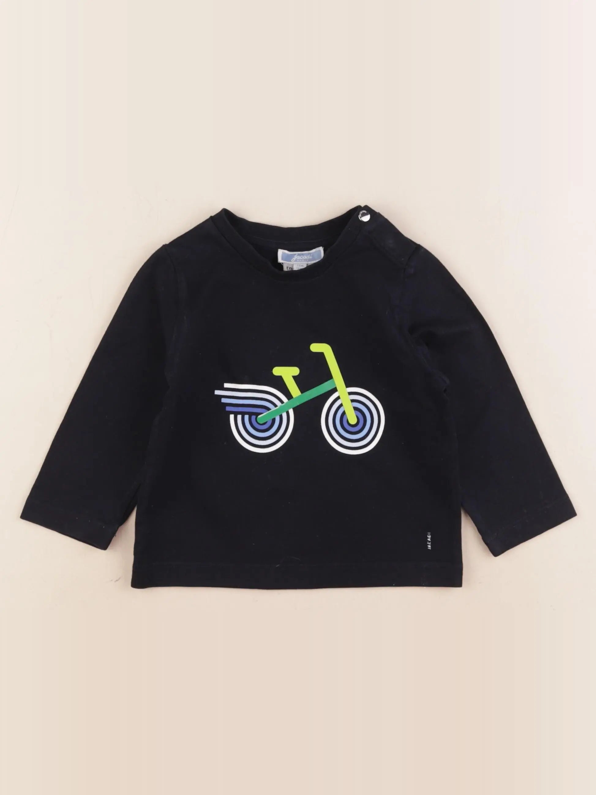 Jacadi - tee-shirt bleu - 12 mois