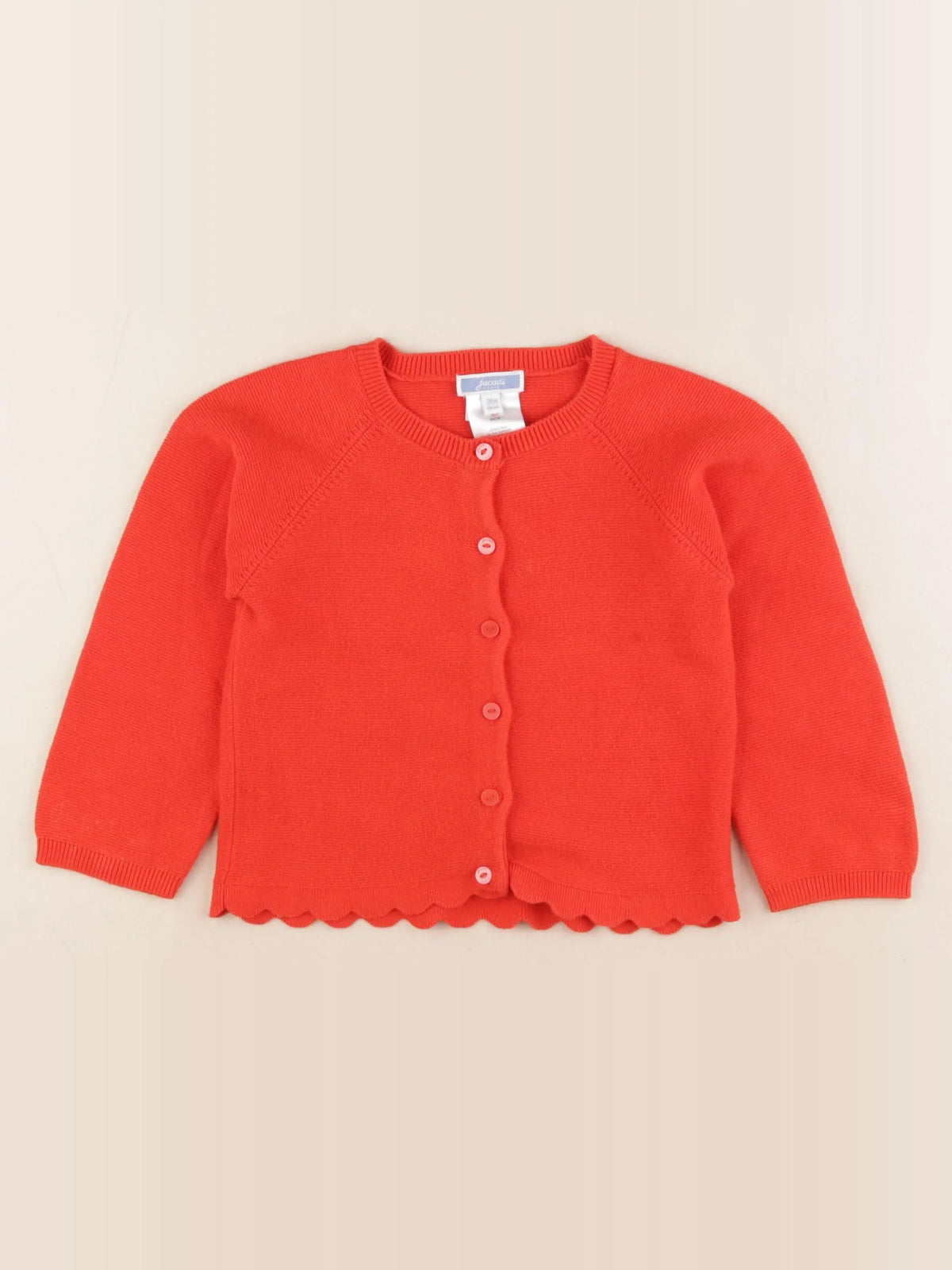 Jacadi - gilet rouge - 36 mois