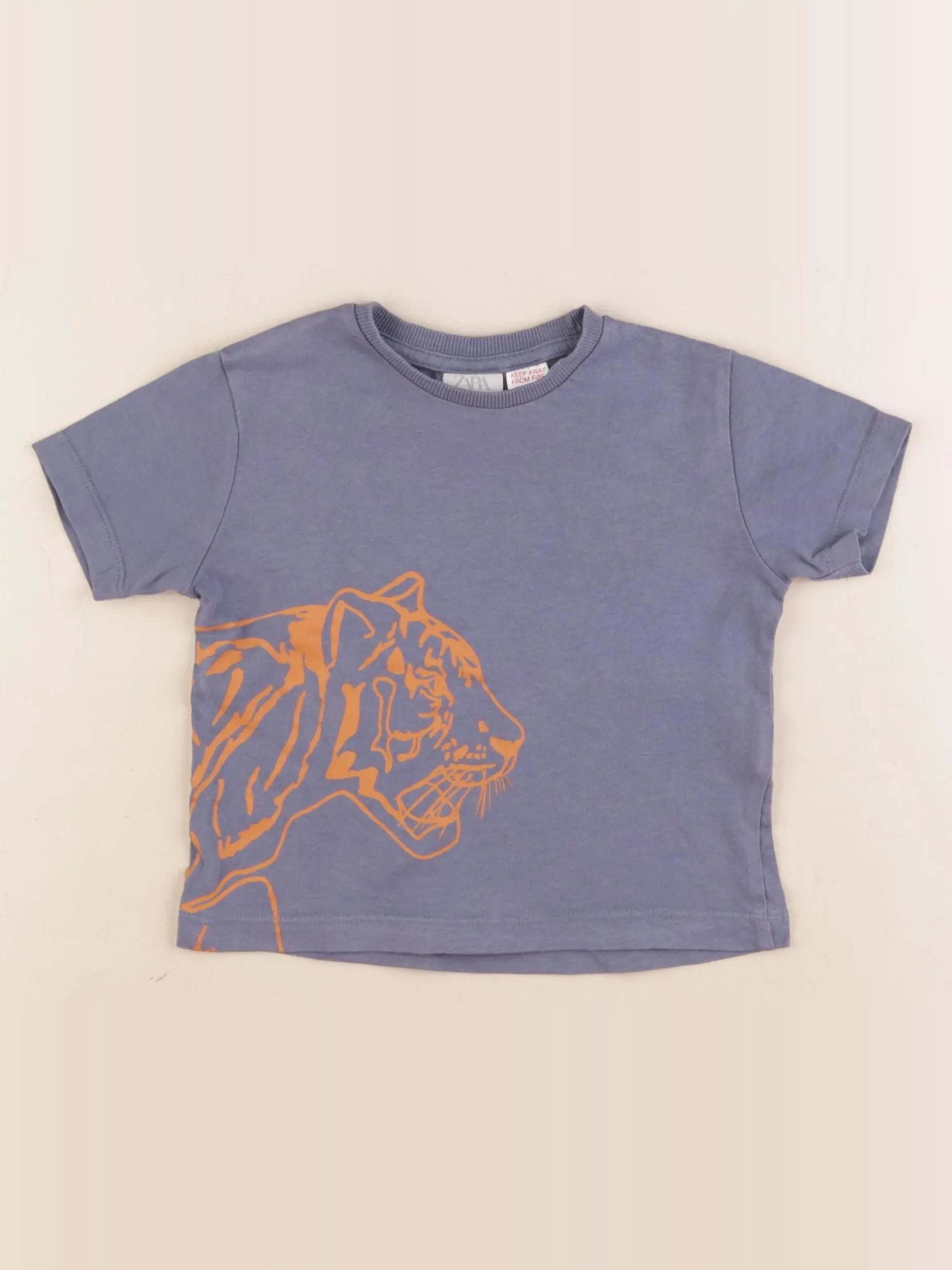 Zara - tee-shirt bleu - 9/12 mois