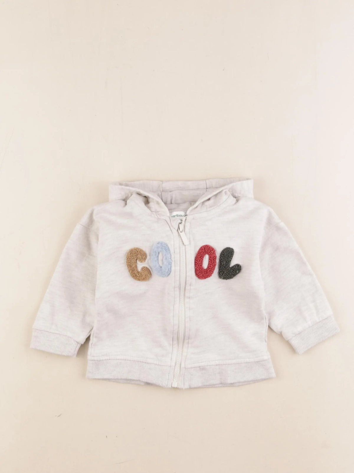Vertbaudet - sweat gris - 6 mois