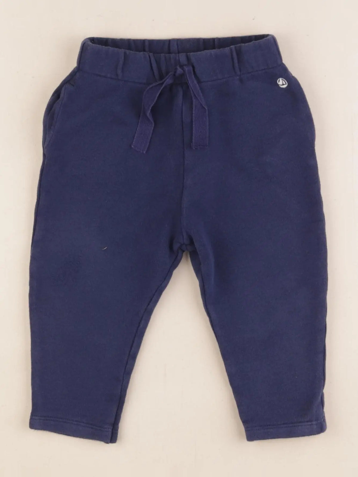 Petit Bateau - pantalon bleu - 12 mois