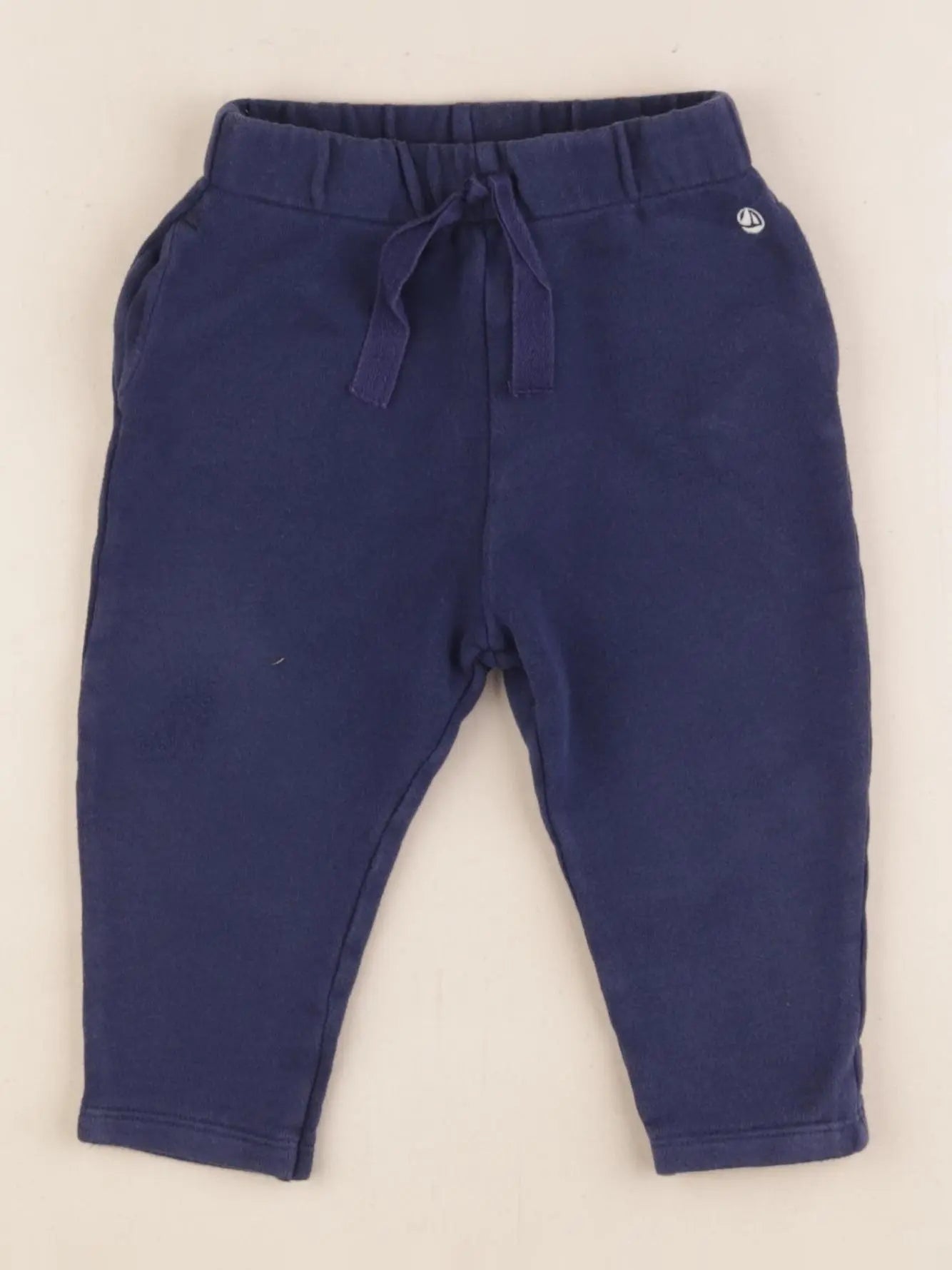 Petit Bateau - pantalon bleu - 12 mois