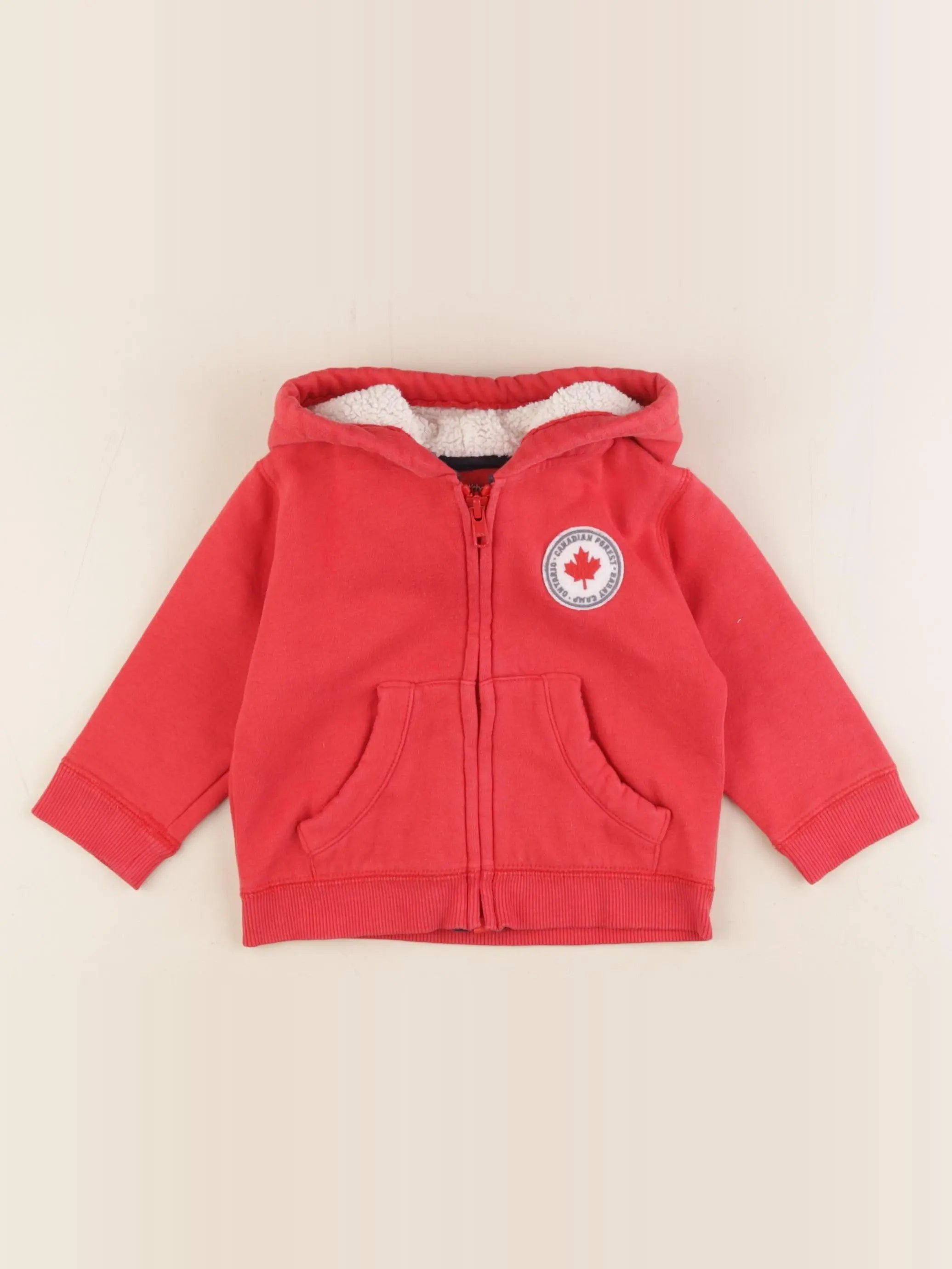 Boutchou - sweat rouge - 12 mois