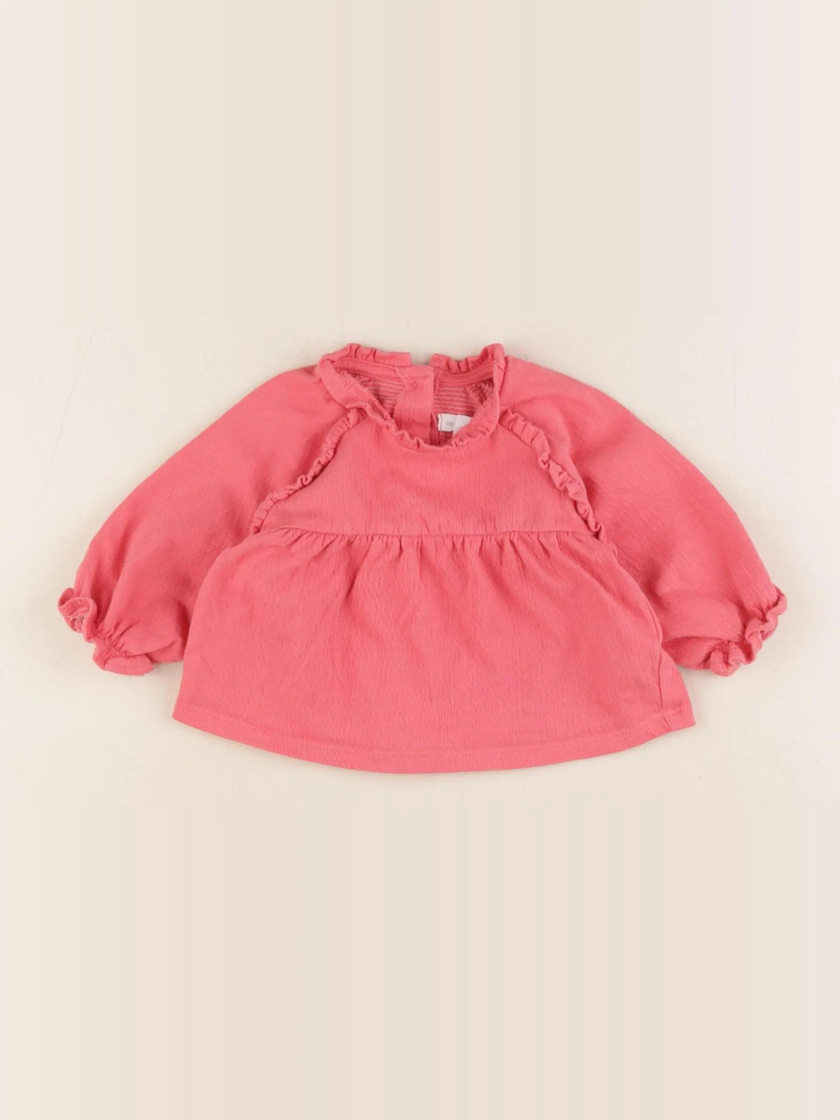 Vertbaudet - tee-shirt rose - 6 mois