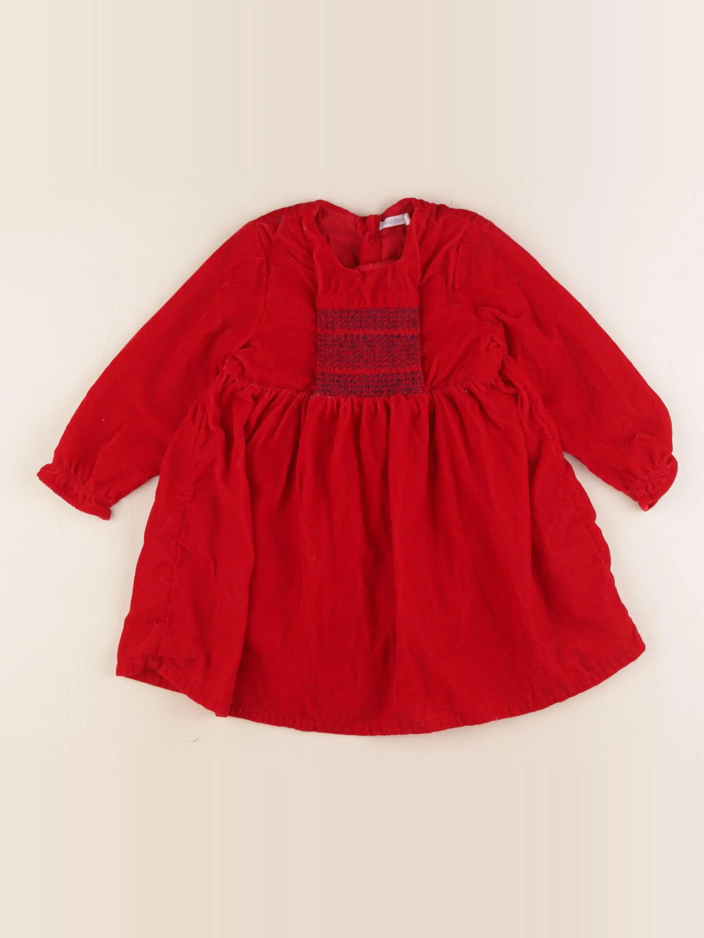 Boutchou - robe rouge - 18 mois