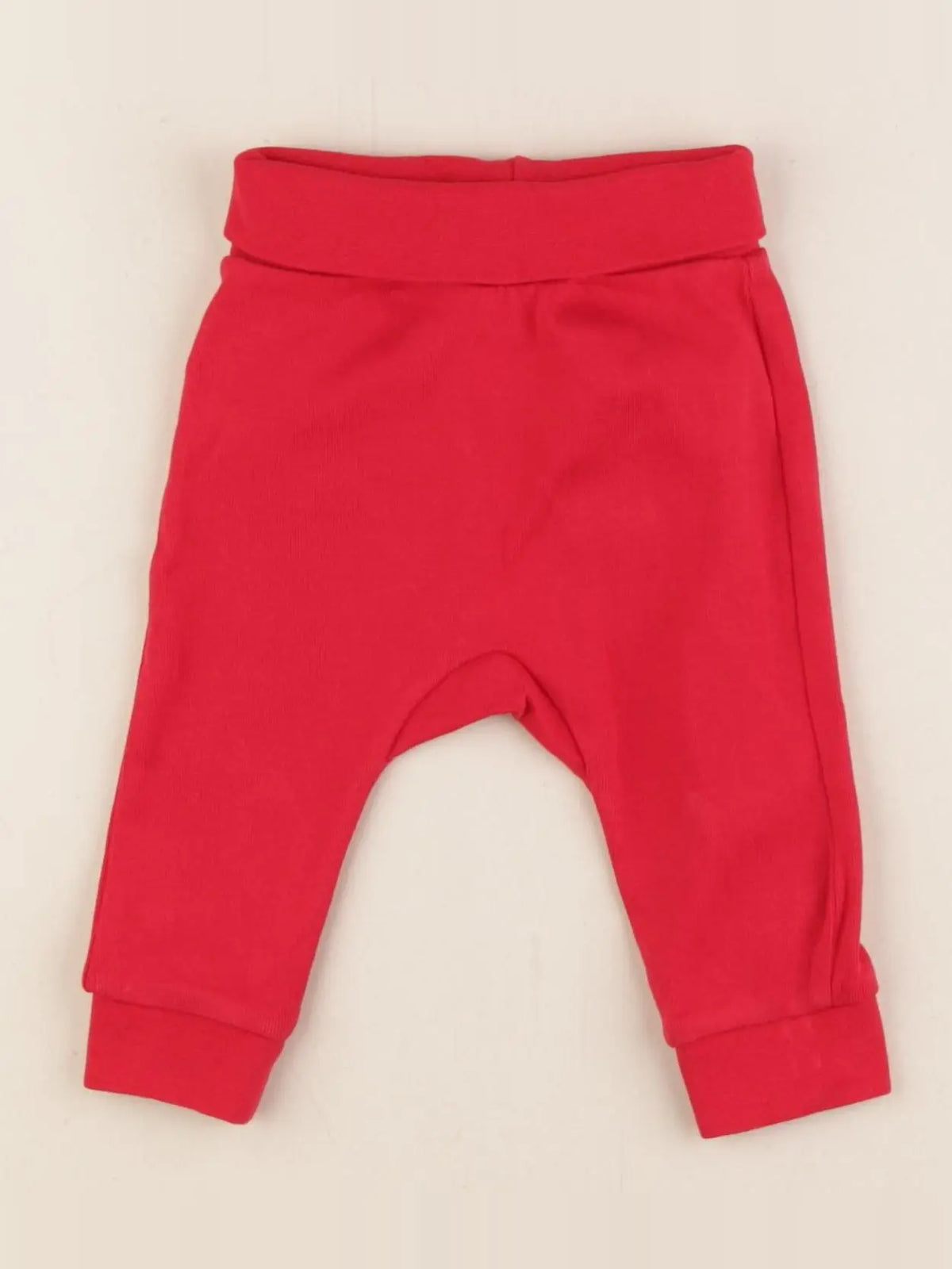 H&M - legging rouge - 2/4 mois