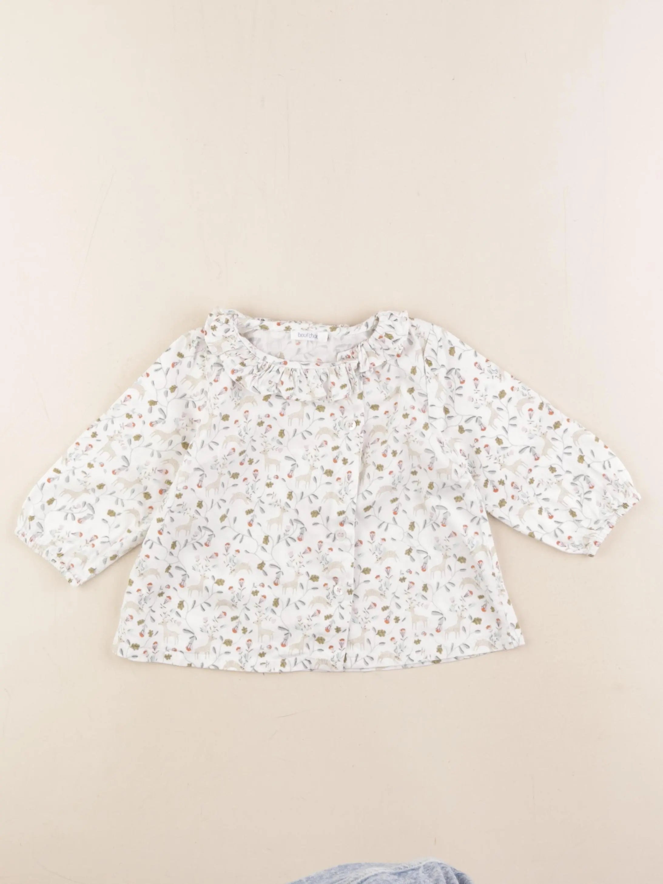 Boutchou - blouse multicolore - 12 mois