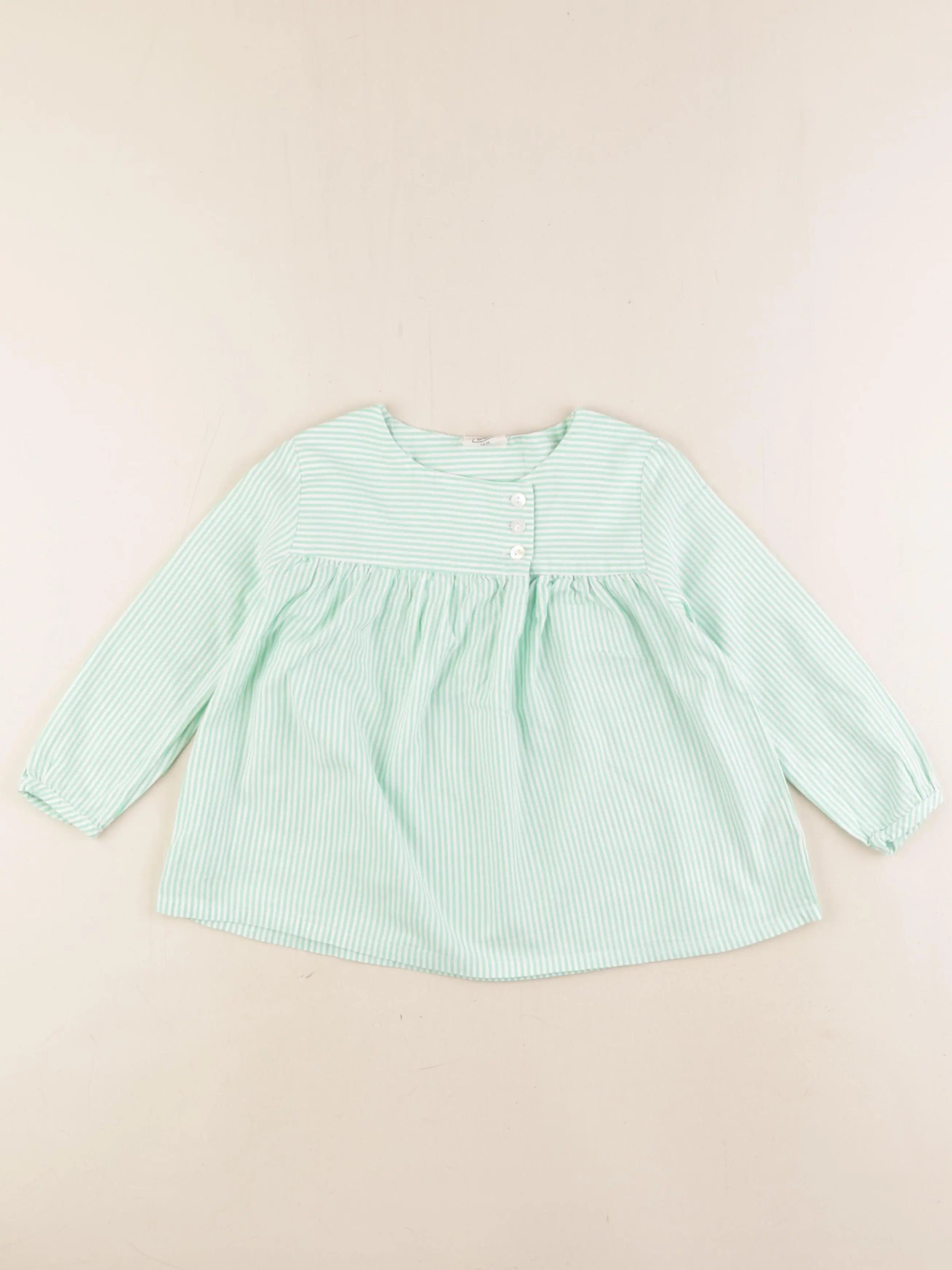 Lililotte - blouse vert - 36 mois