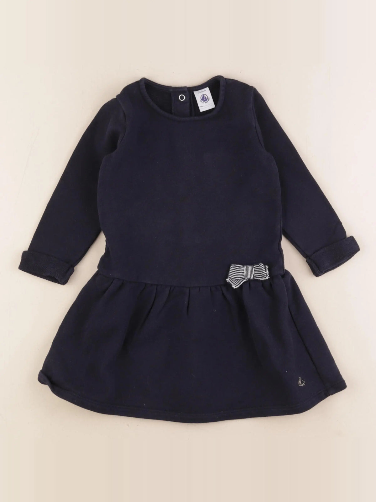 Petit Bateau - robe bleu - 24 mois