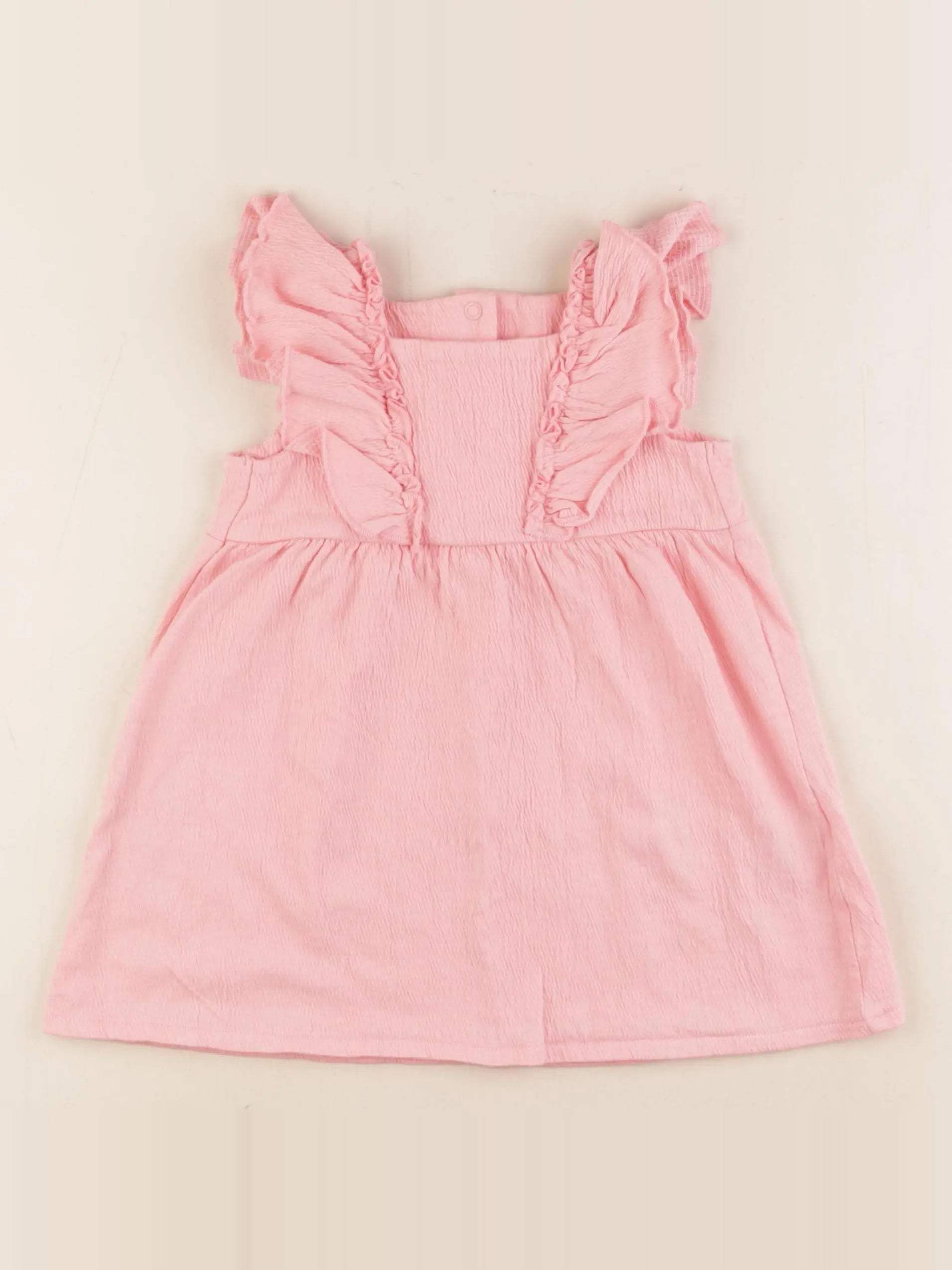 H&M - robe rose - 12/18 mois