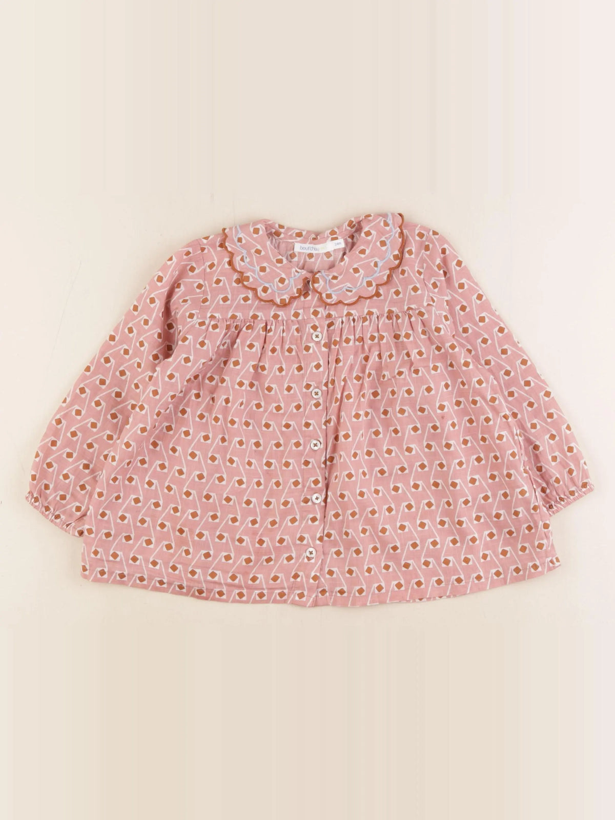 Boutchou - chemise rose - 24 mois