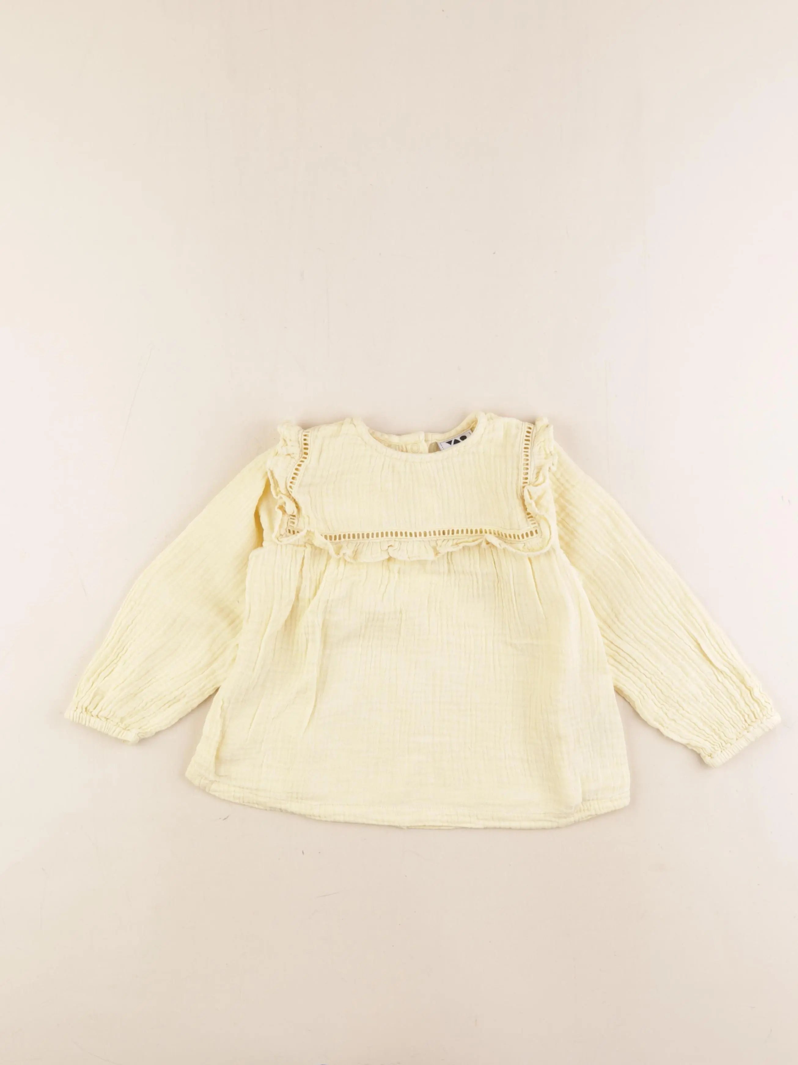 Tape à l'oeil - blouse jaune - 24 mois