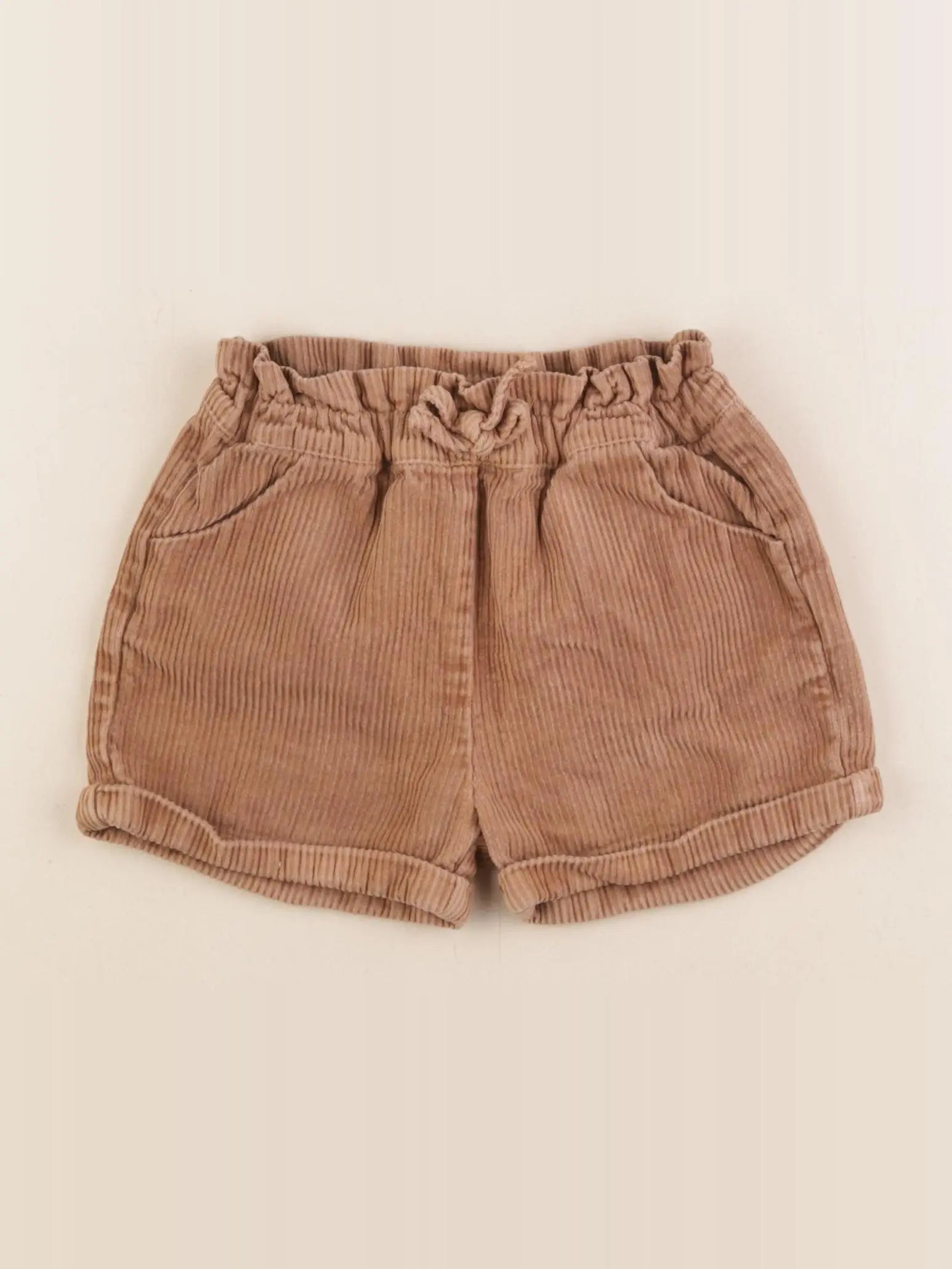 Vertbaudet - short marron - 24 mois