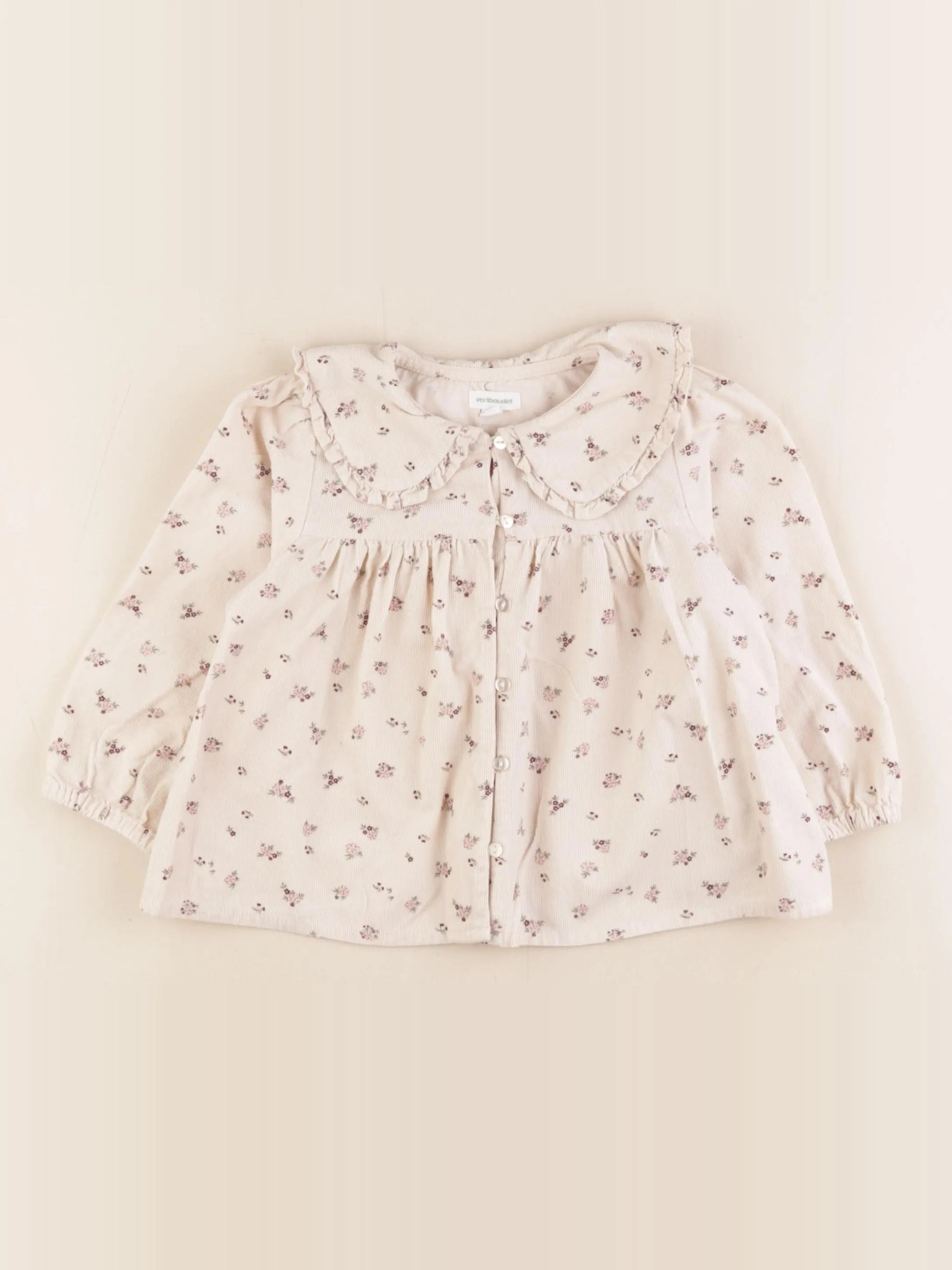 Vertbaudet - blouse beige - 24 mois