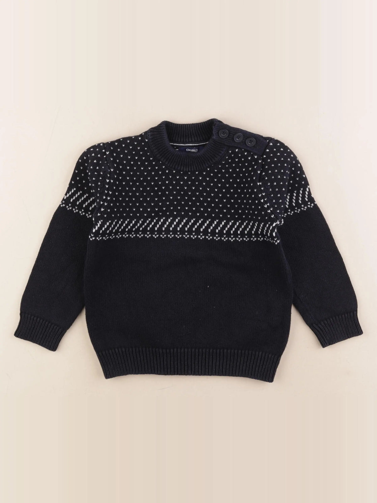 Okaidi - pull bleu - 3 ans