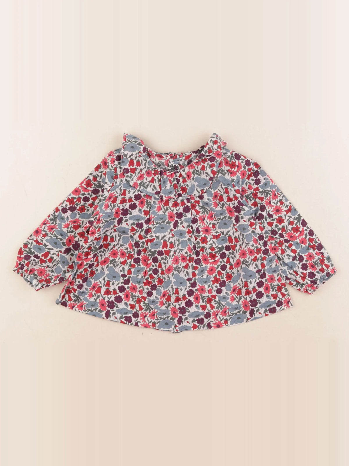 Jacadi - blouse liberty multicolore - 12 mois