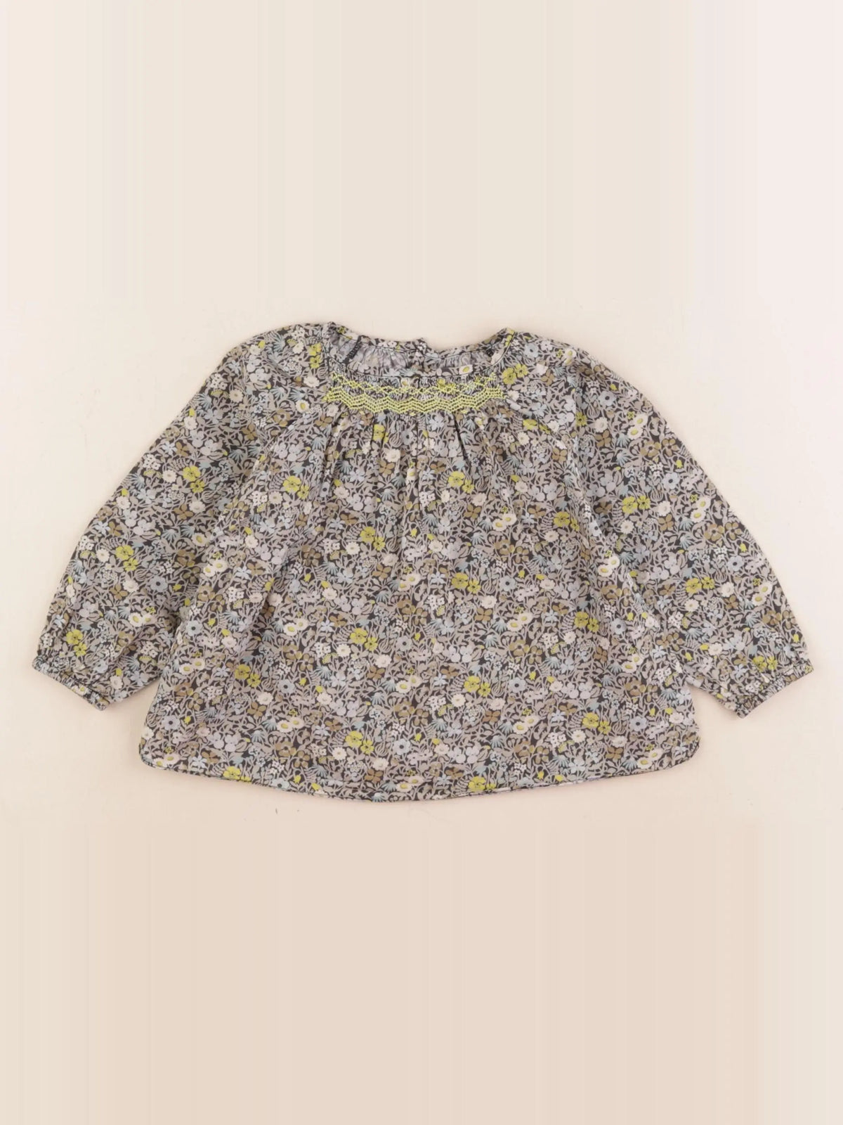 Jacadi - blouse liberty marron - 12 mois