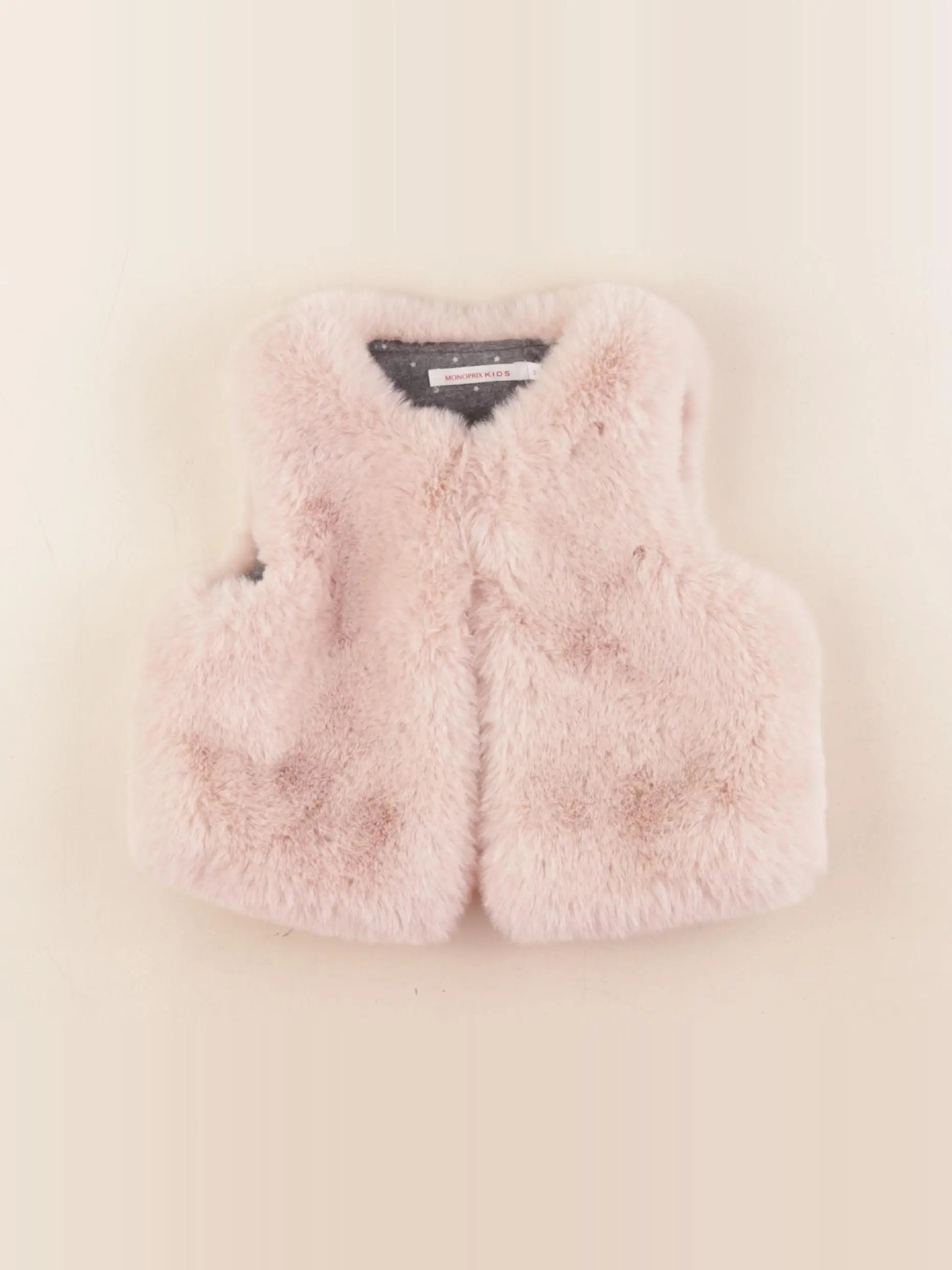 Monoprix - gilet rose - 3 ans