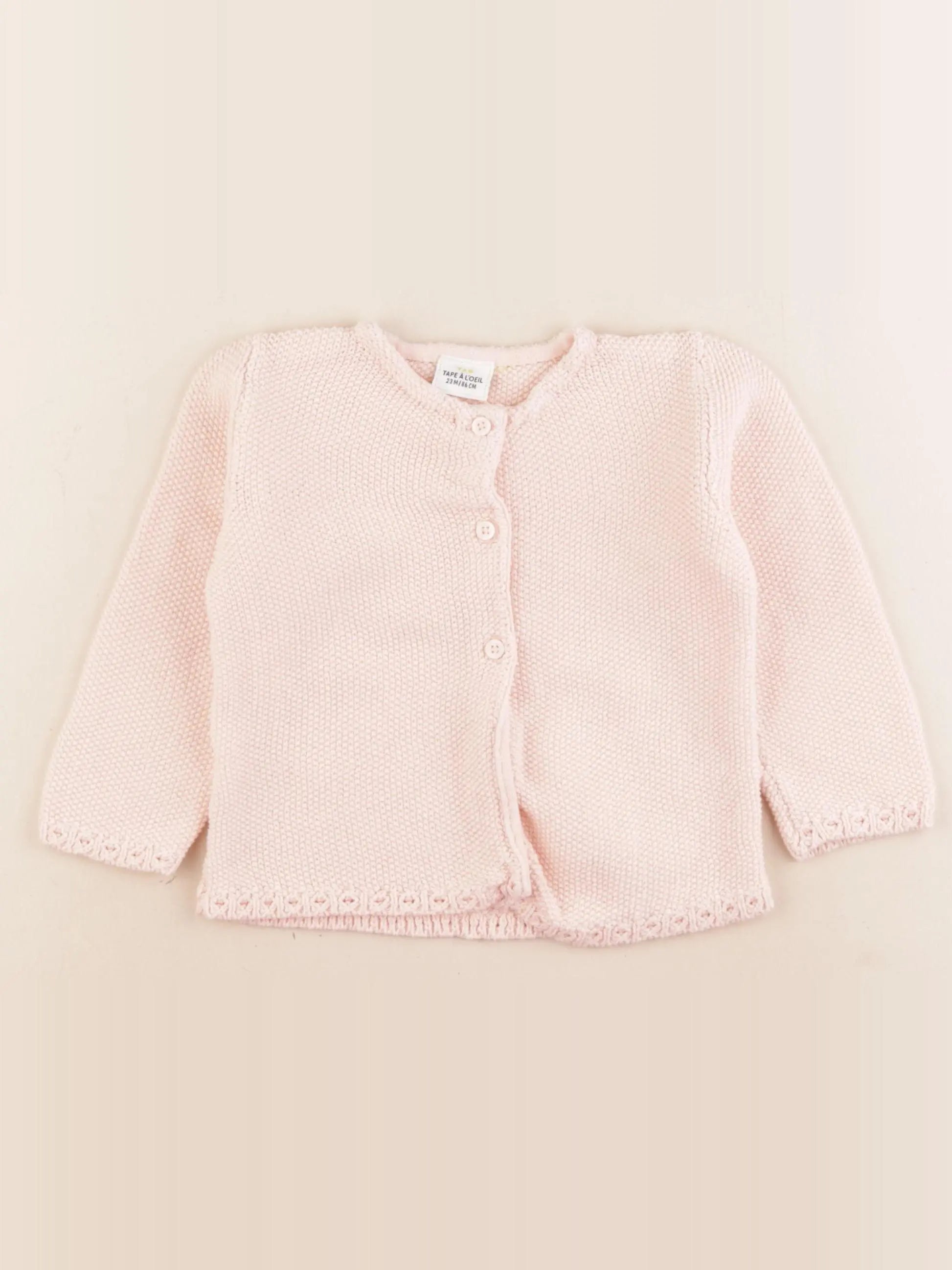 Tape à l'oeil - gilet rose - 24 mois