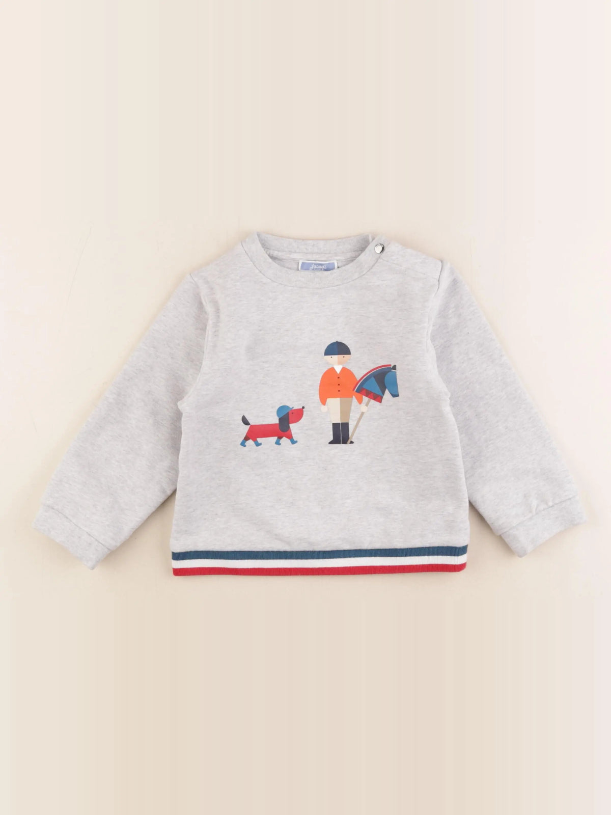 Jacadi - sweat gris - 36 mois