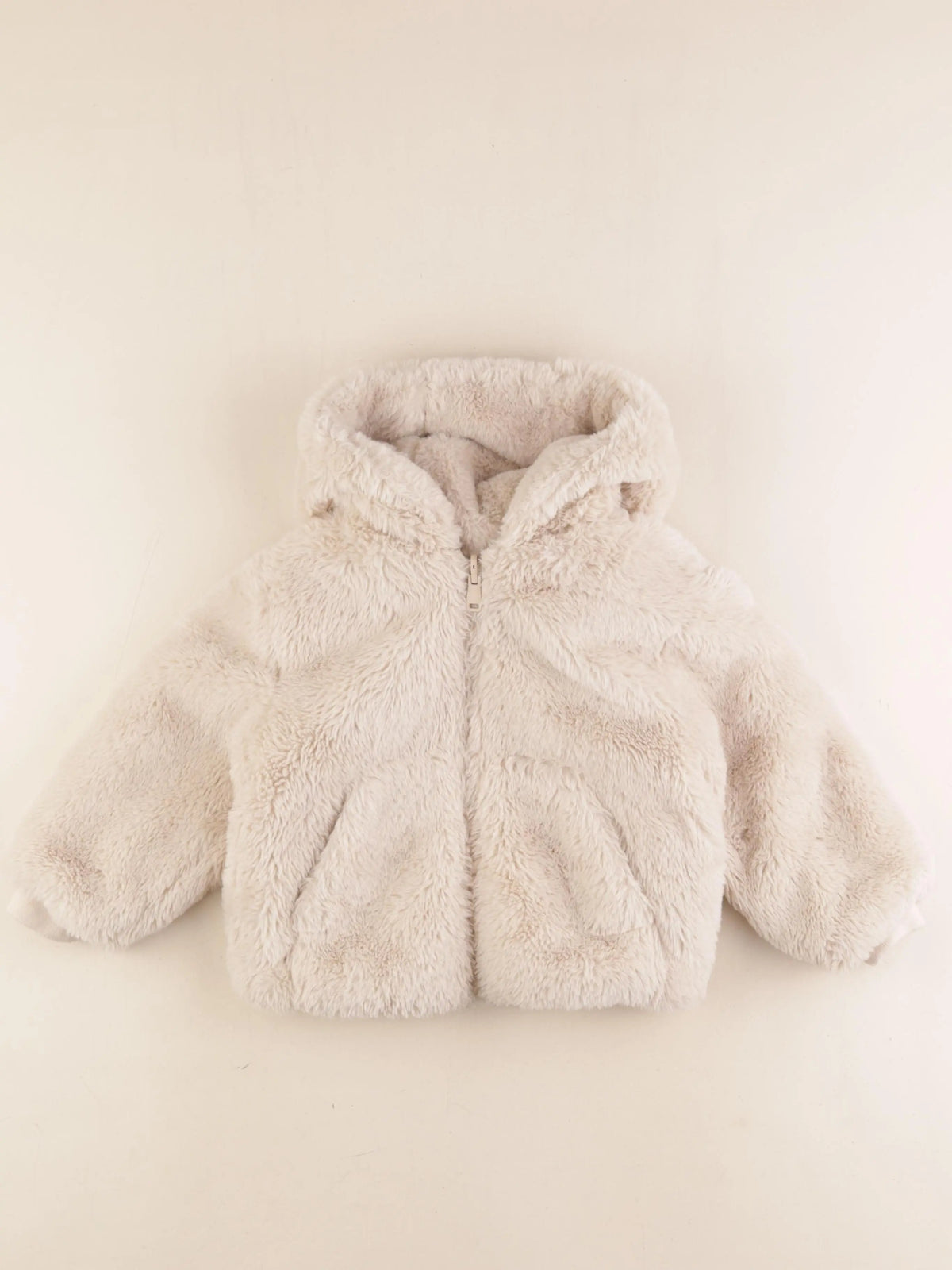 Zara - veste réversible beige - 18/24 mois