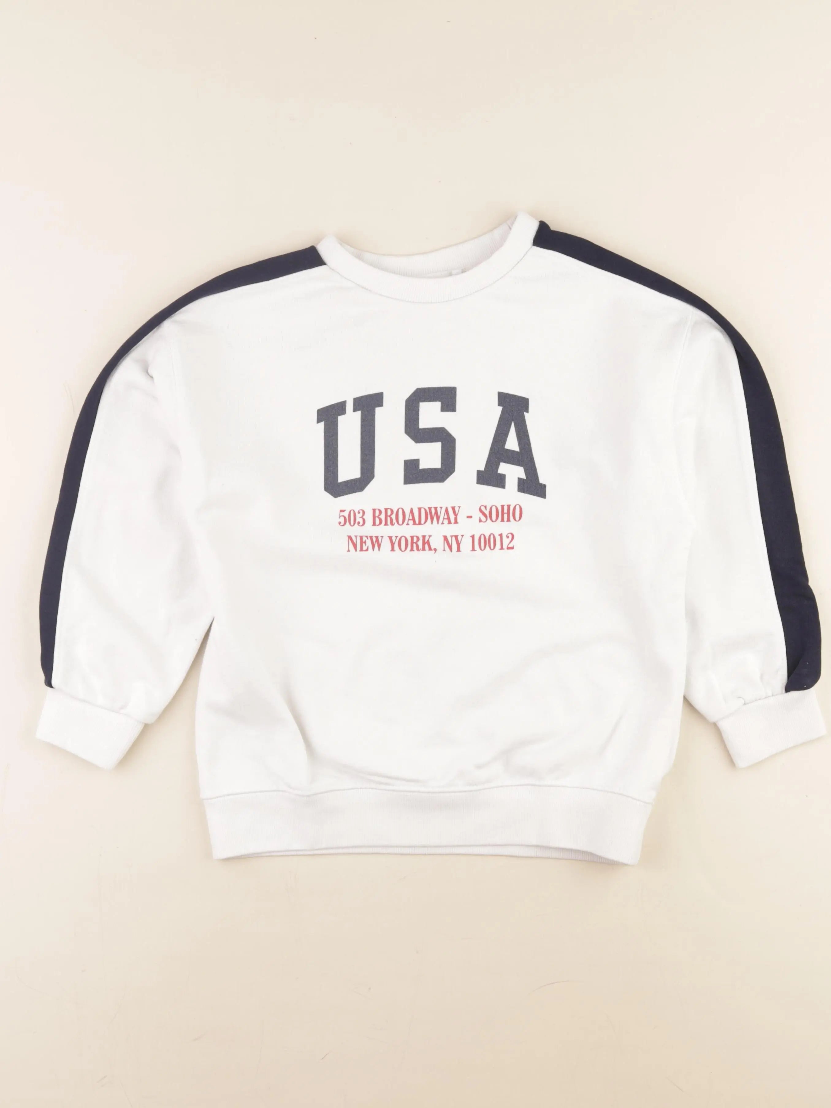 Zara - sweat blanc - 8 ans