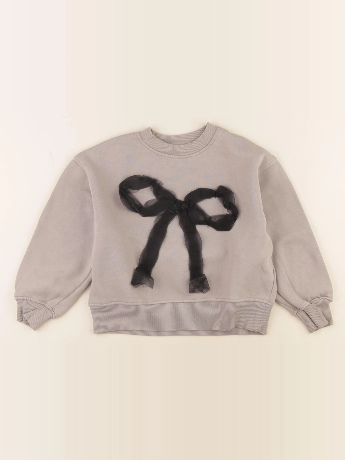 Zara - sweat gris - 8/9 ans