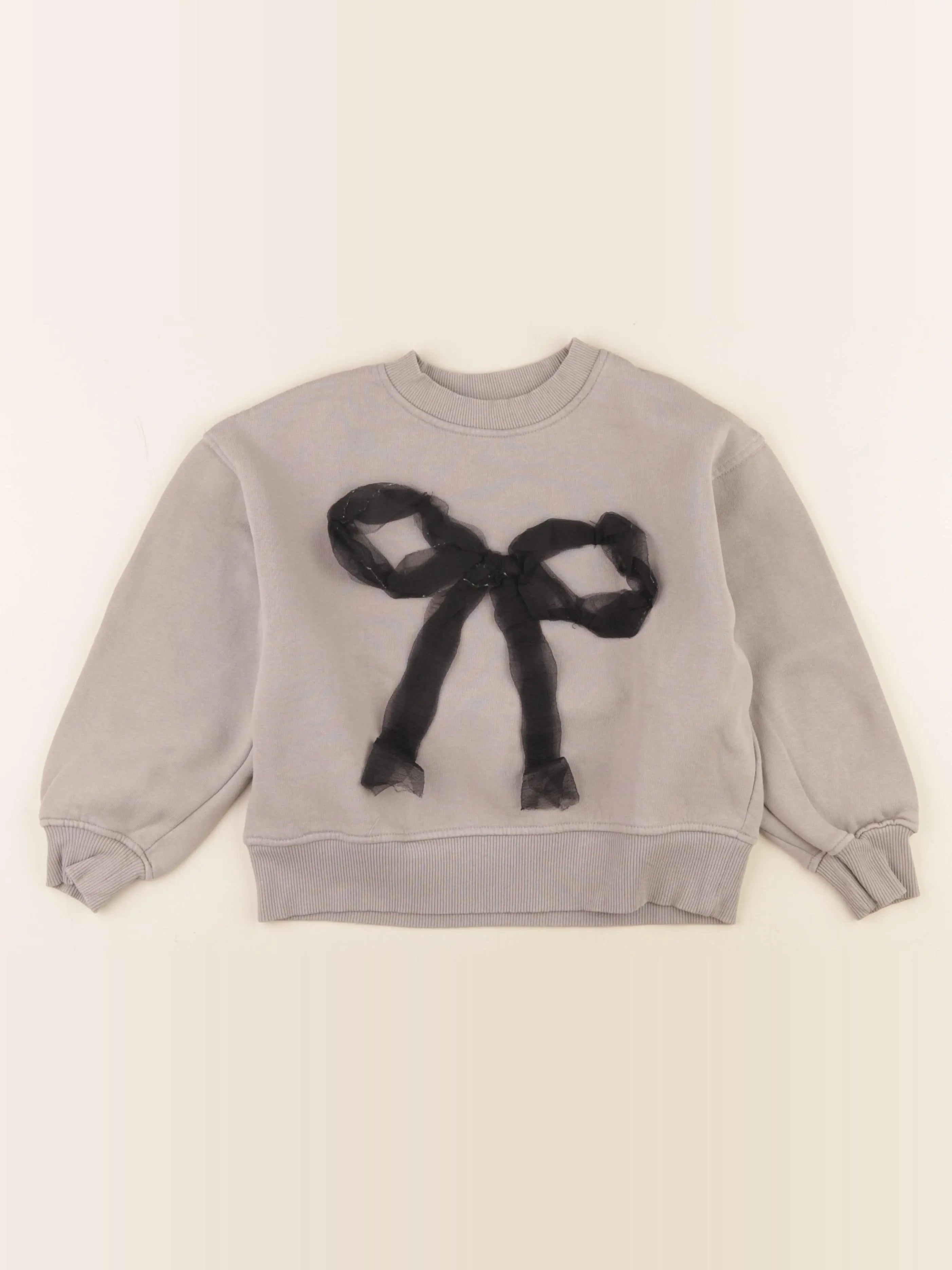 Zara - sweat gris - 8/9 ans