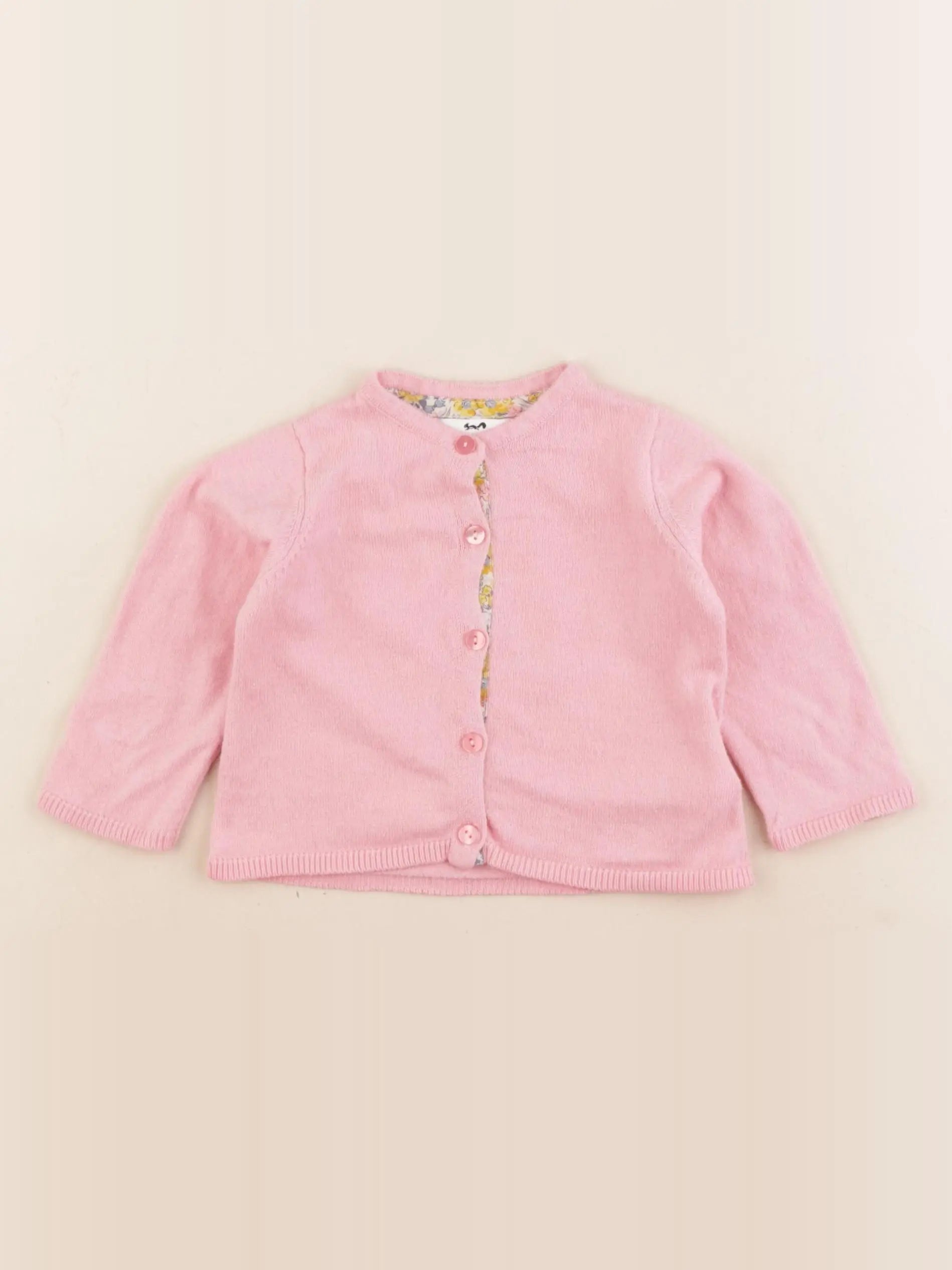 Cyrillus - gilet rose - 9 mois