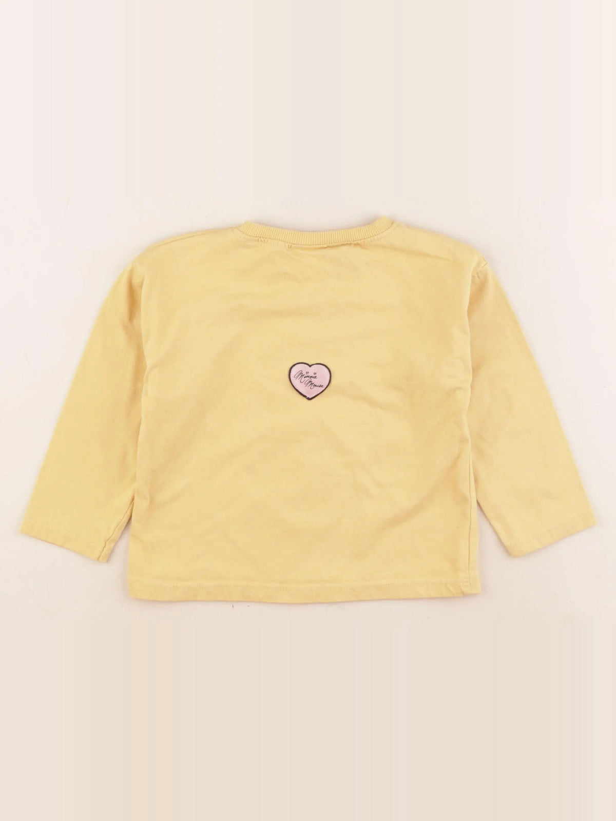Zara - tee-shirt imprimé au dos jaune - 3 ans