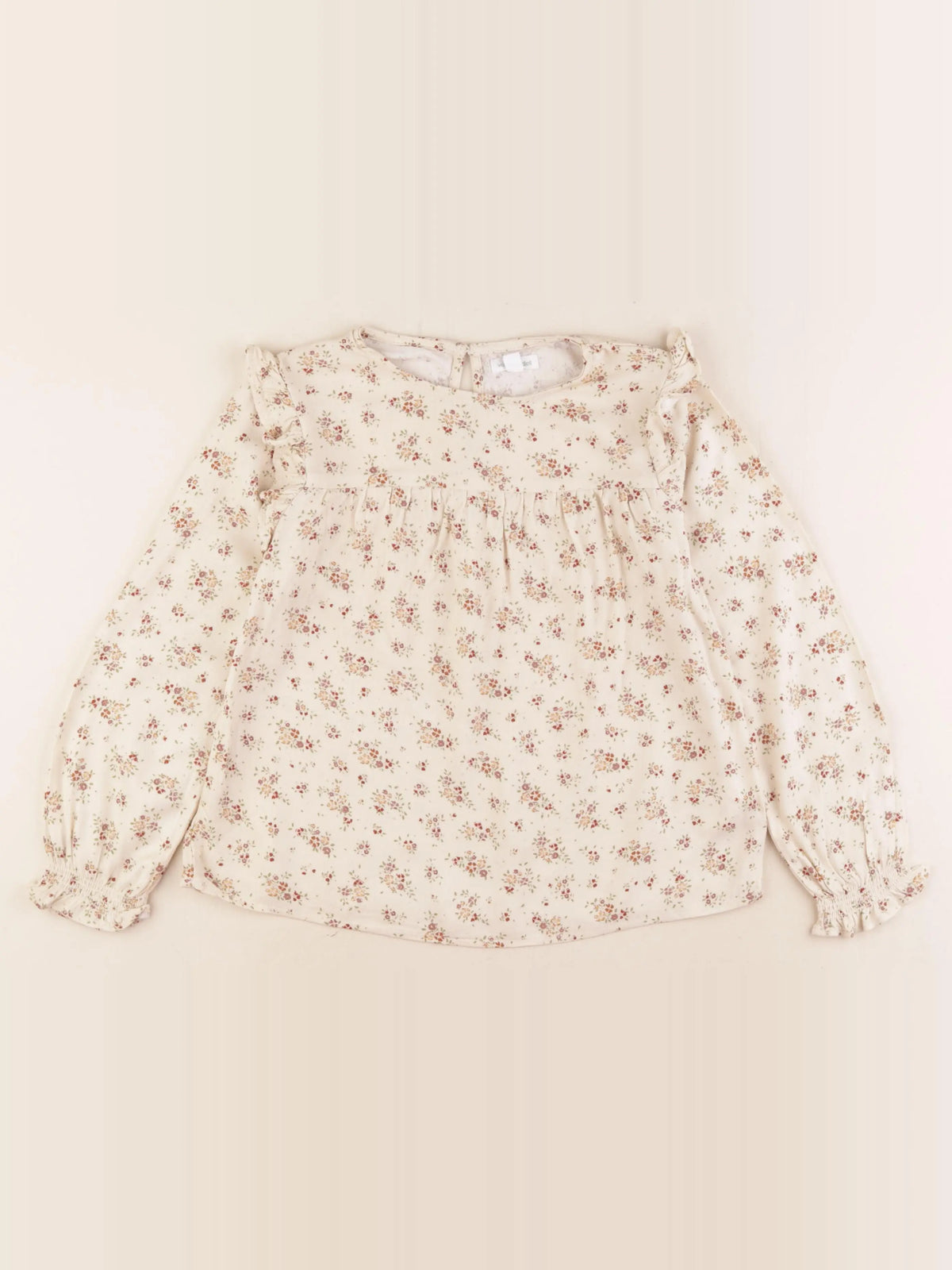 Vertbaudet - blouse beige - 8 ans