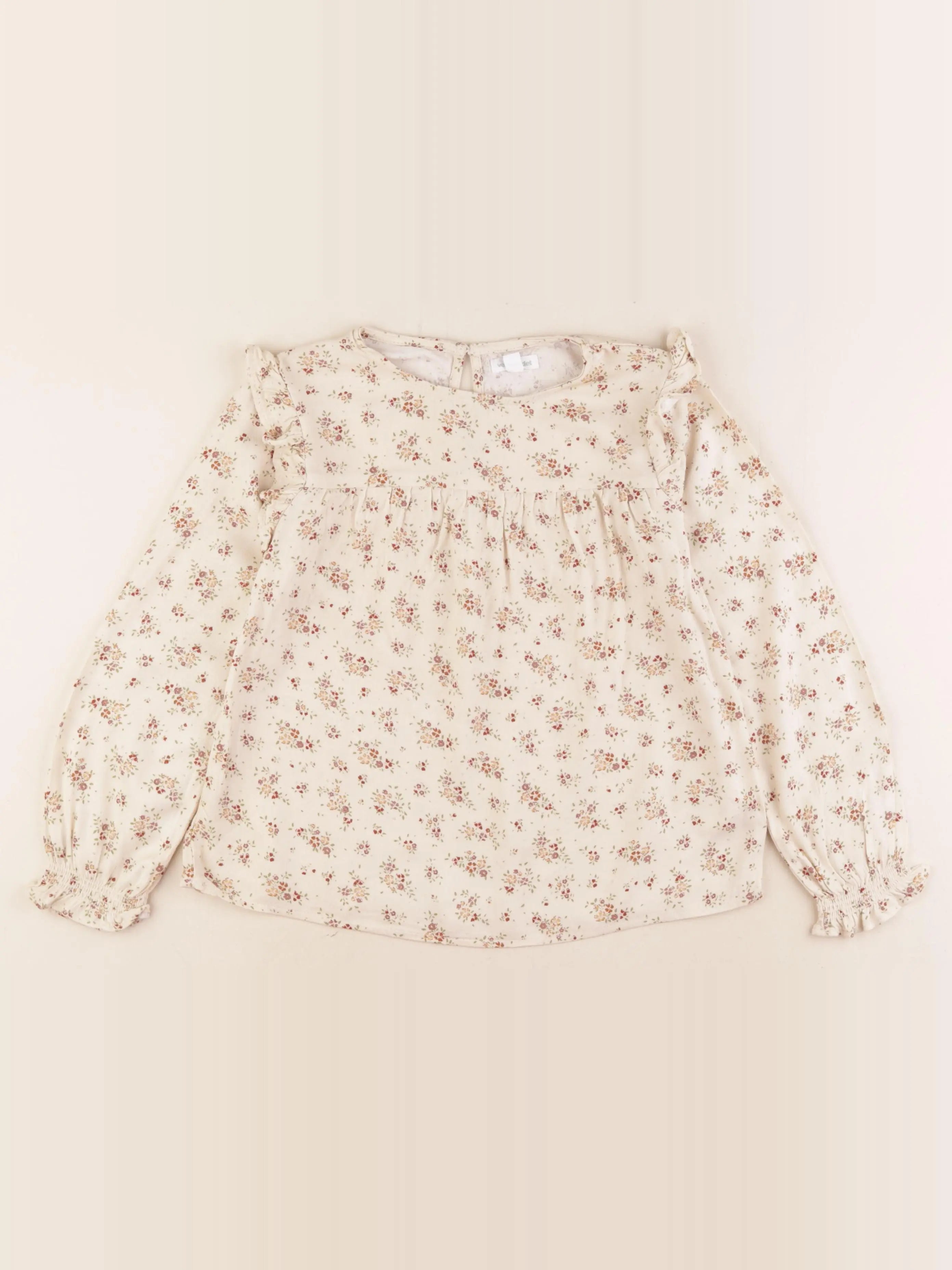 Vertbaudet - blouse beige - 8 ans