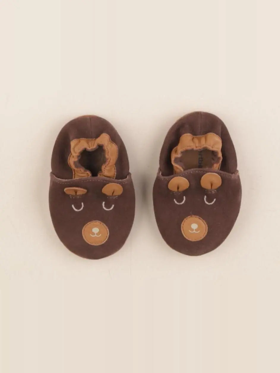 Vertbaudet - chaussons marron - pointure 16/17