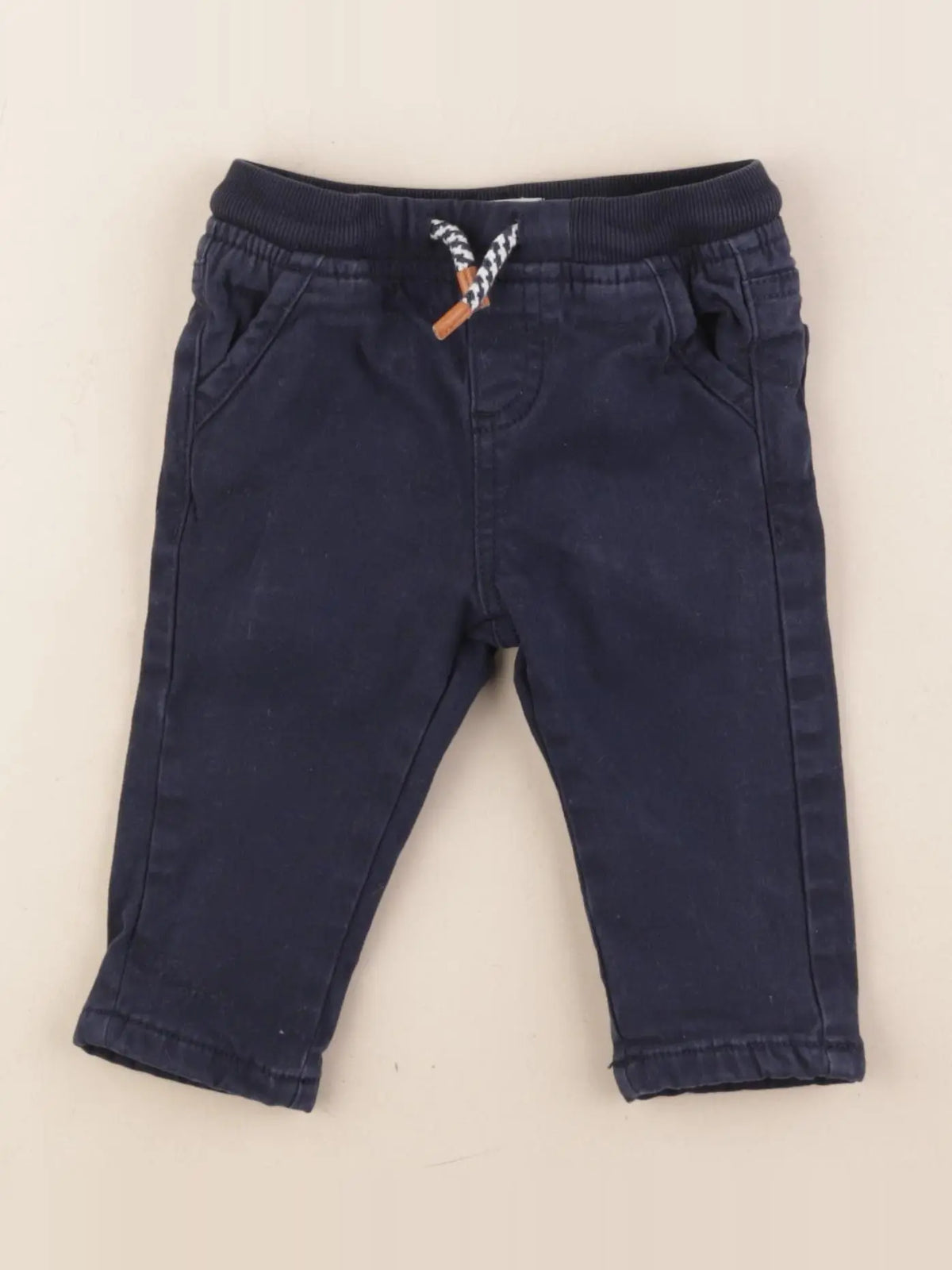 Vertbaudet - pantalon bleu - 9 mois