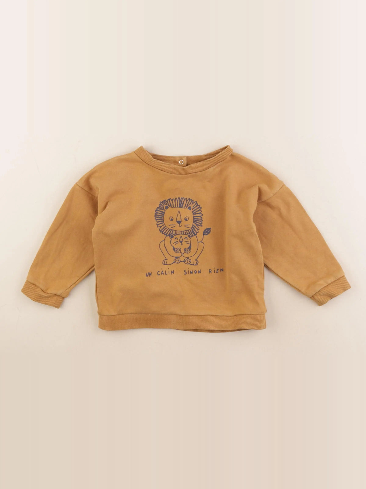 Vertbaudet - sweat marron - 24 mois