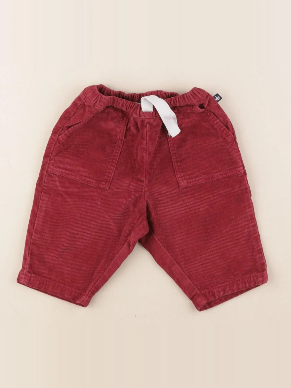 Petit Bateau - pantalon rouge - 6 mois
