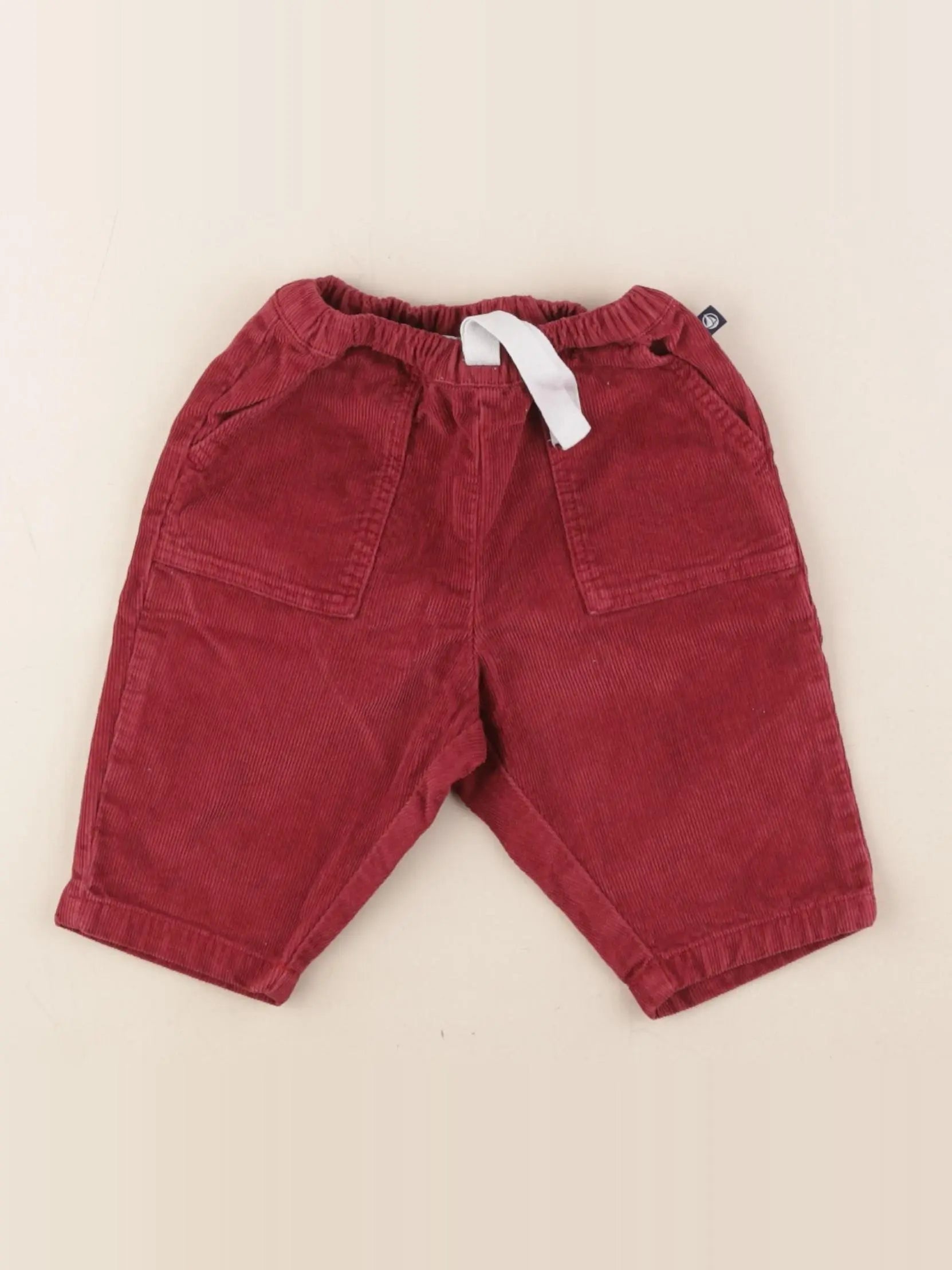 Petit Bateau - pantalon rouge - 6 mois