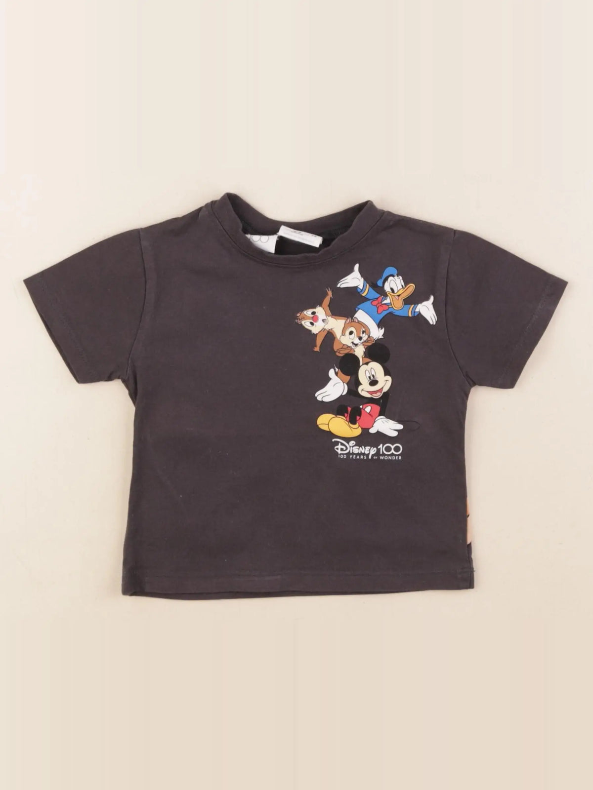 Zara - tee-shirt imprimé au dos noir - 6/9 mois