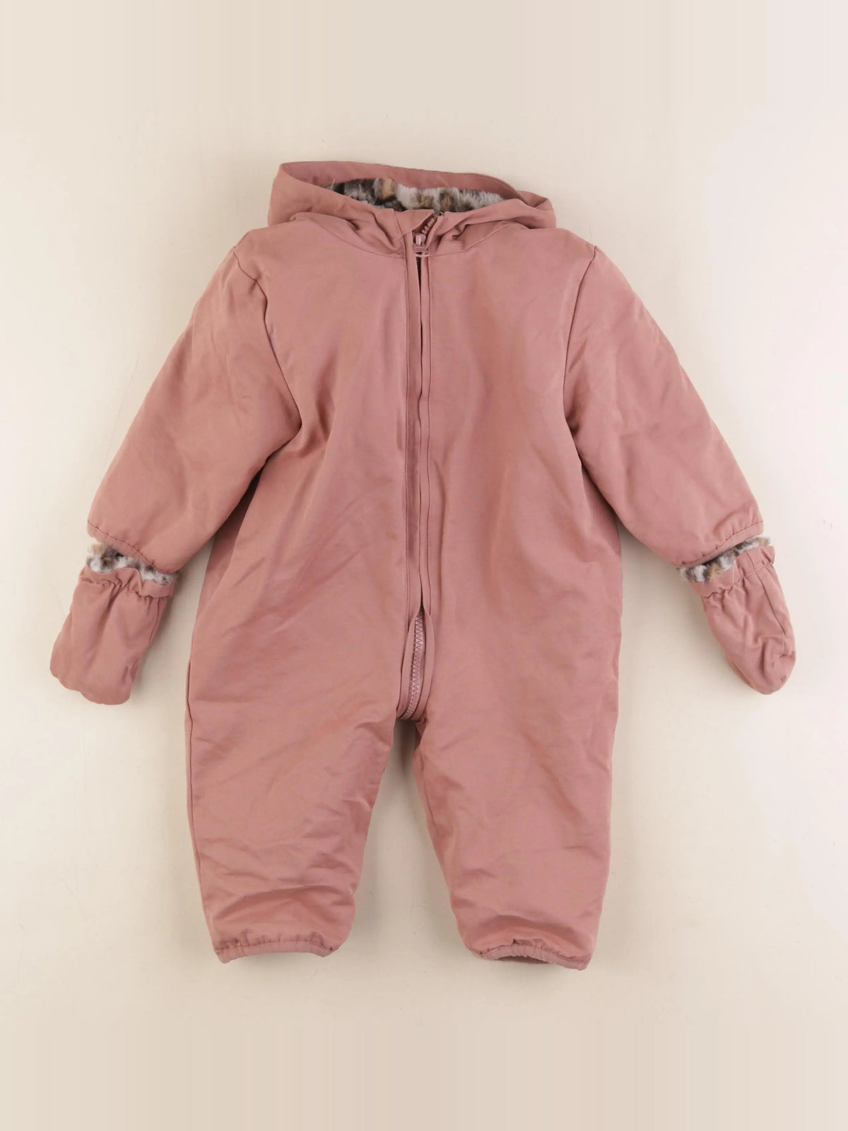 Vertbaudet - combi-pilote rose - 12 mois