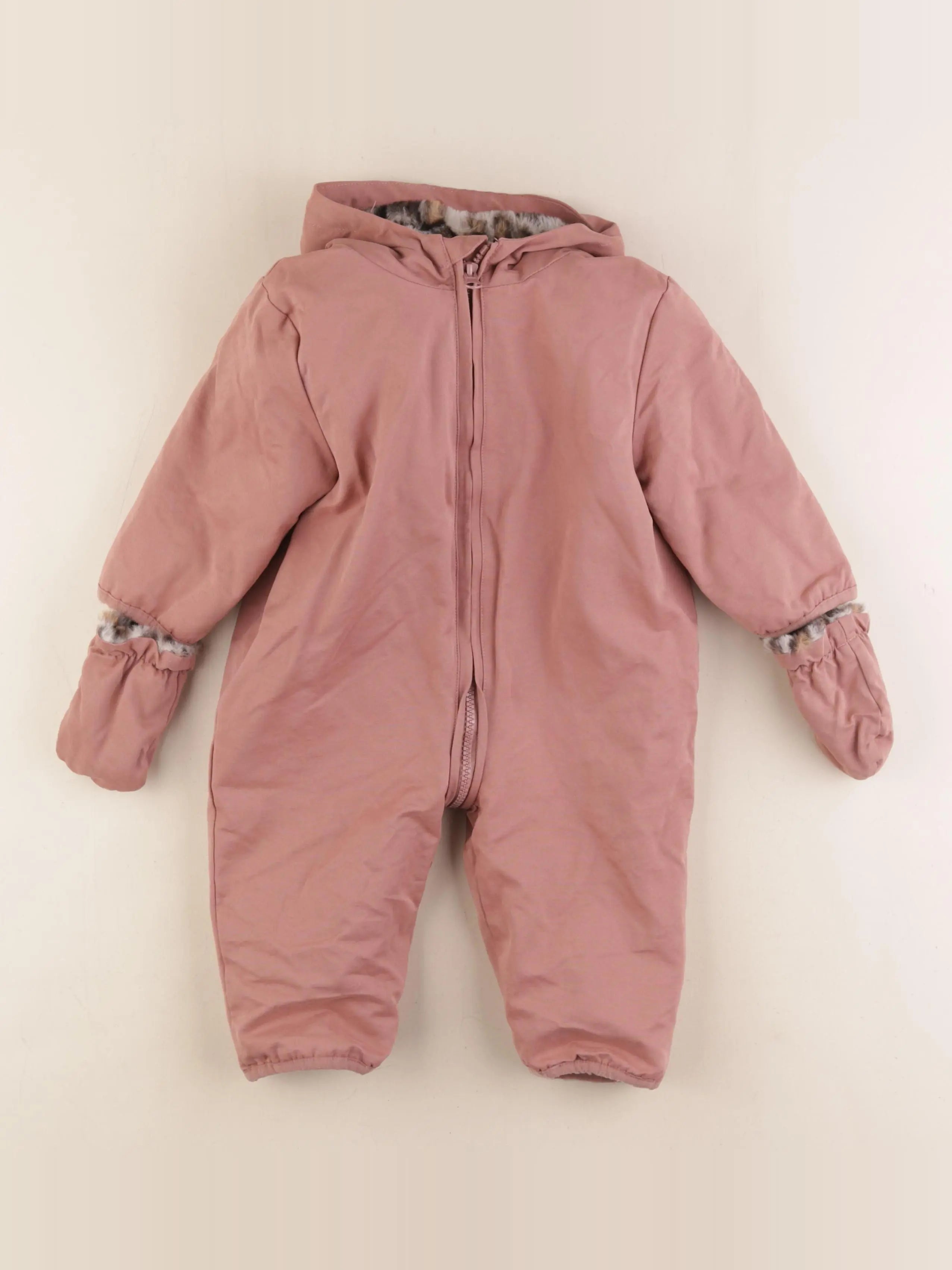 Vertbaudet - combi-pilote rose - 12 mois