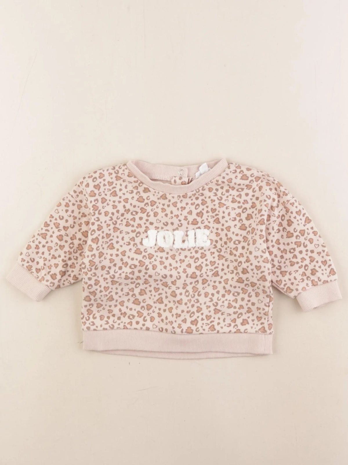 Vertbaudet - sweat marron - 6 mois