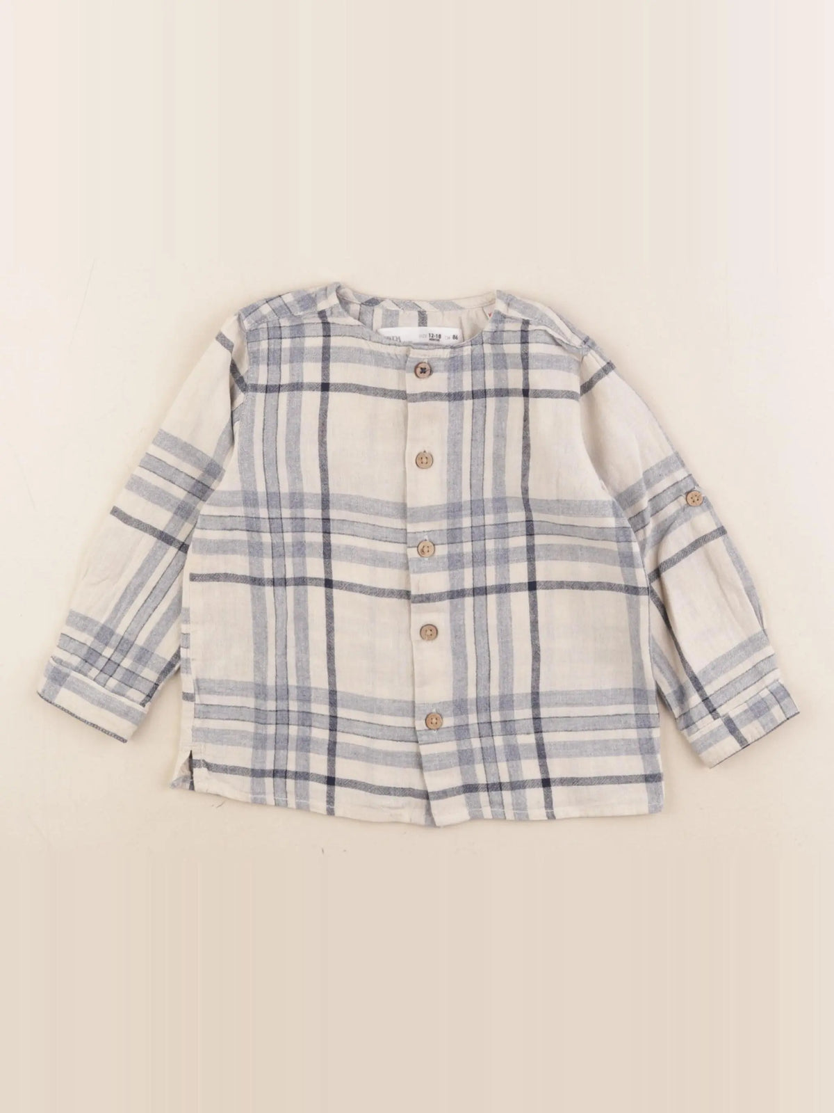Zara - chemise bleu - 12/18 mois
