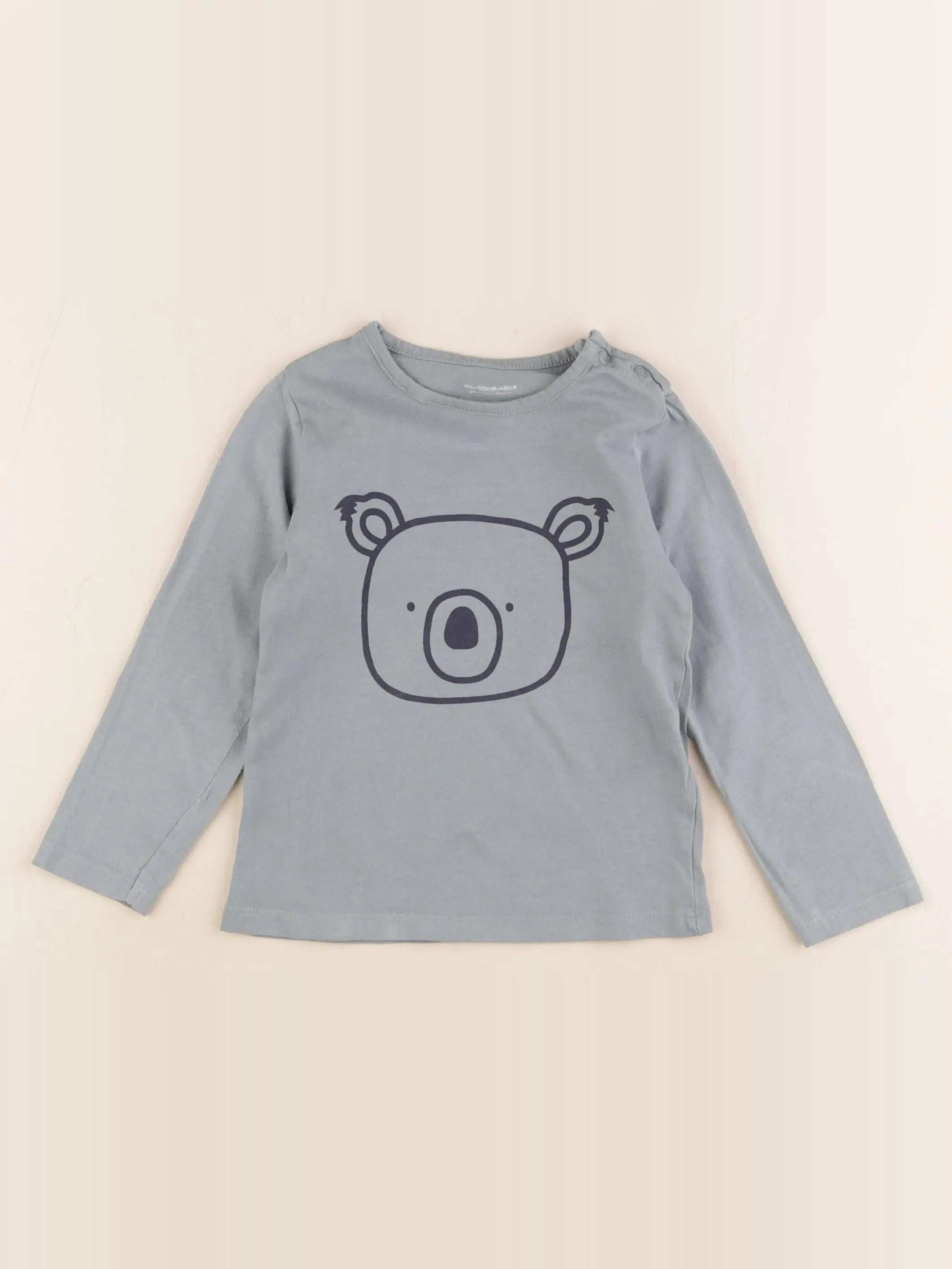 Vertbaudet - tee-shirt vert - 24 mois